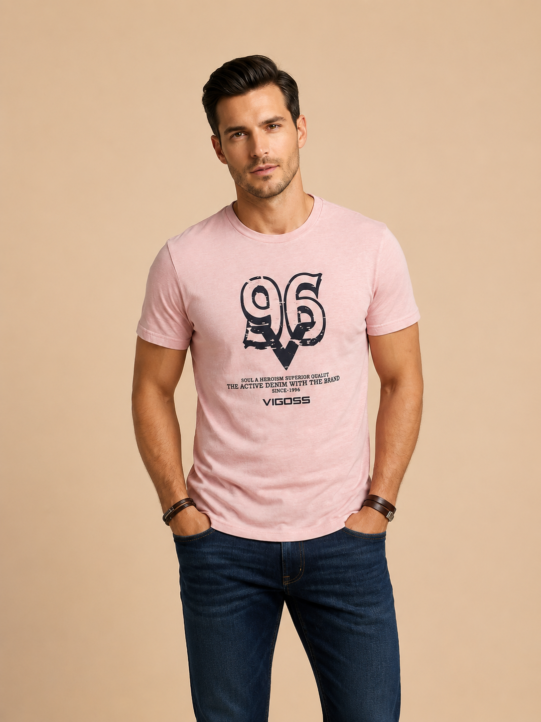VIGOSS BASKILI ERKEK T-SHIRT 62440-30010