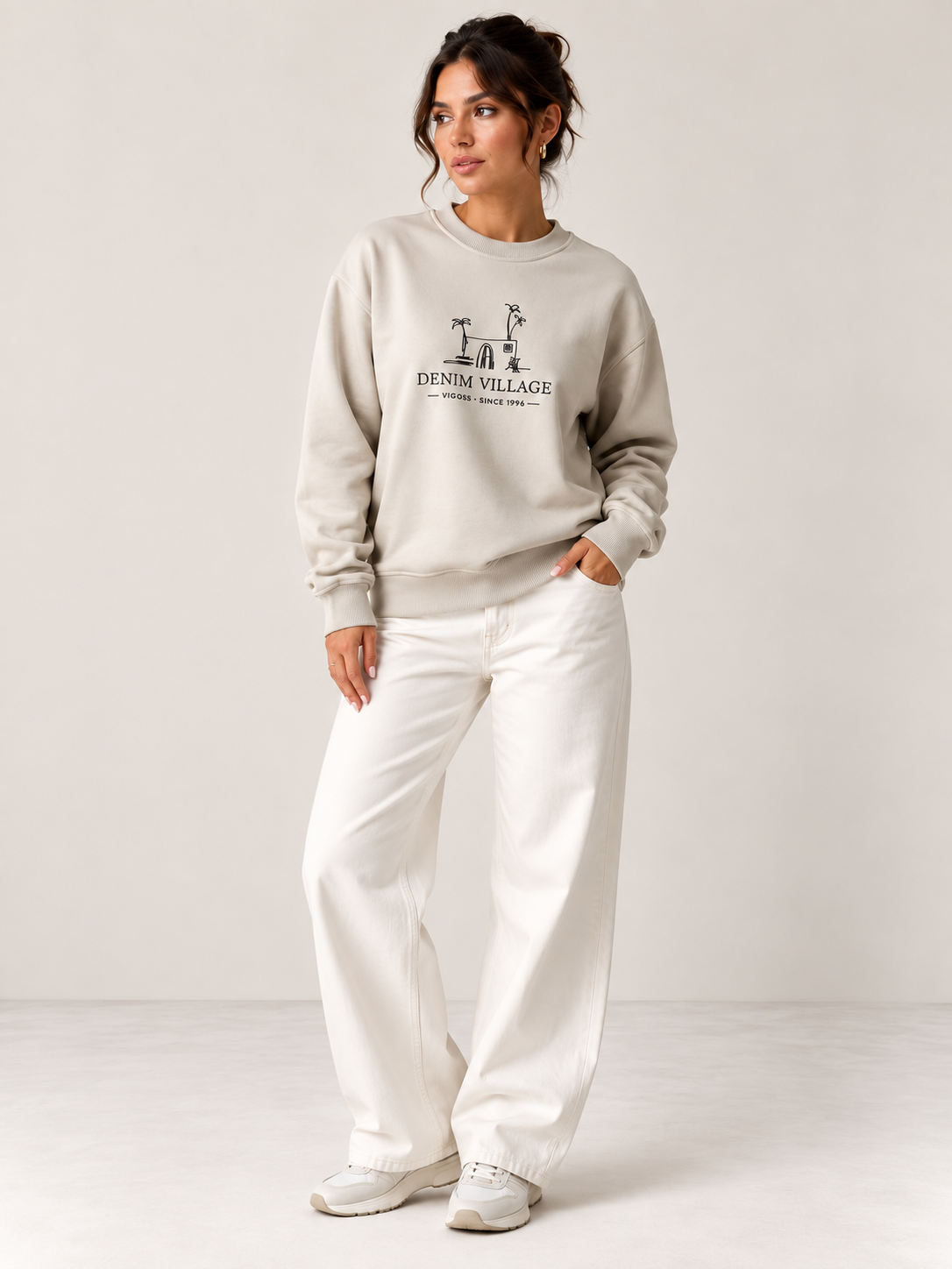 VİGOSS BASKILI  KADIN  SWEATSHIRT 14115-30112