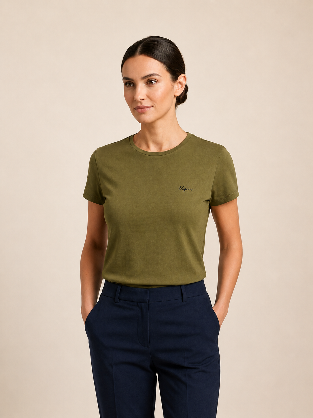 VİGOSS BASKILI KADIN T-SHIRT 13193-03370