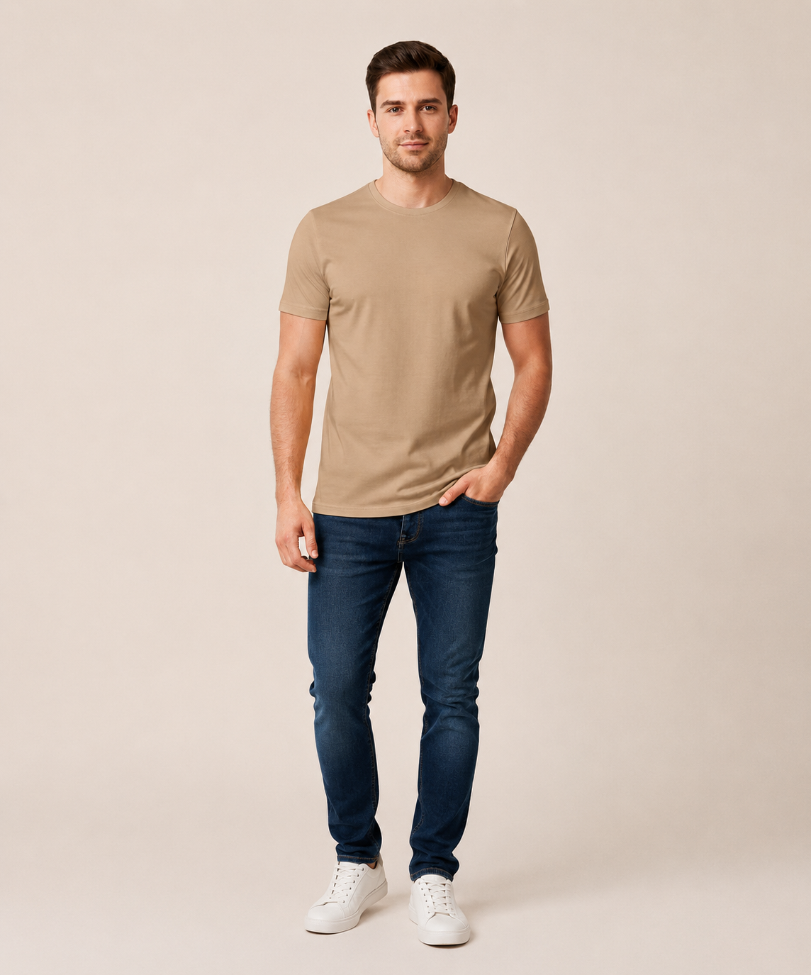 VİGOSS ERKEK BATTAL O YAKA BASIC T-SHIRT B3124-03370