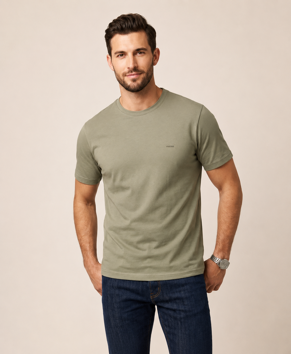 VİGOSS ERKEK O YAKA BASIC T-SHIRT 3124-03370