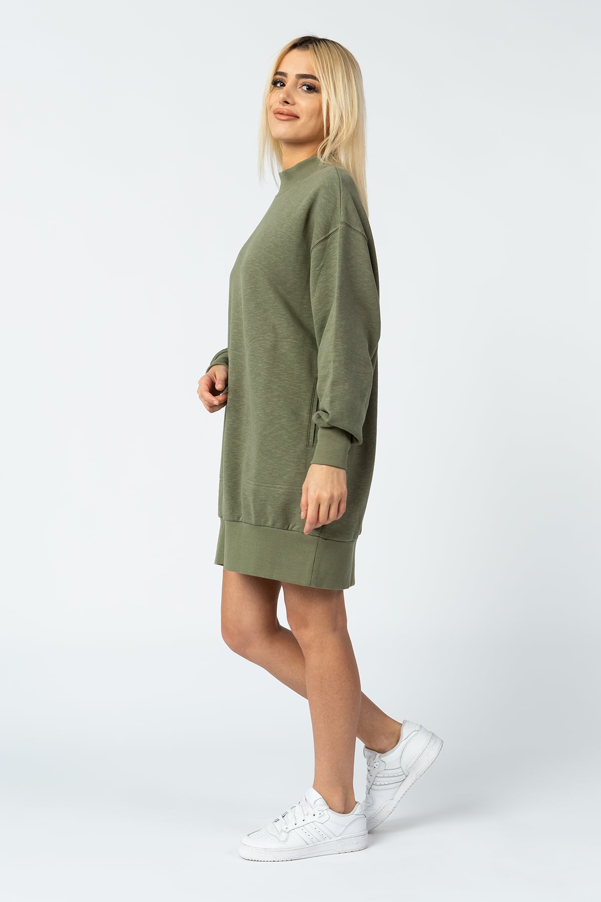 VİGOSS KADIN BALIKÇI YAKA UZUN SWEATSHIRT 13340-00324