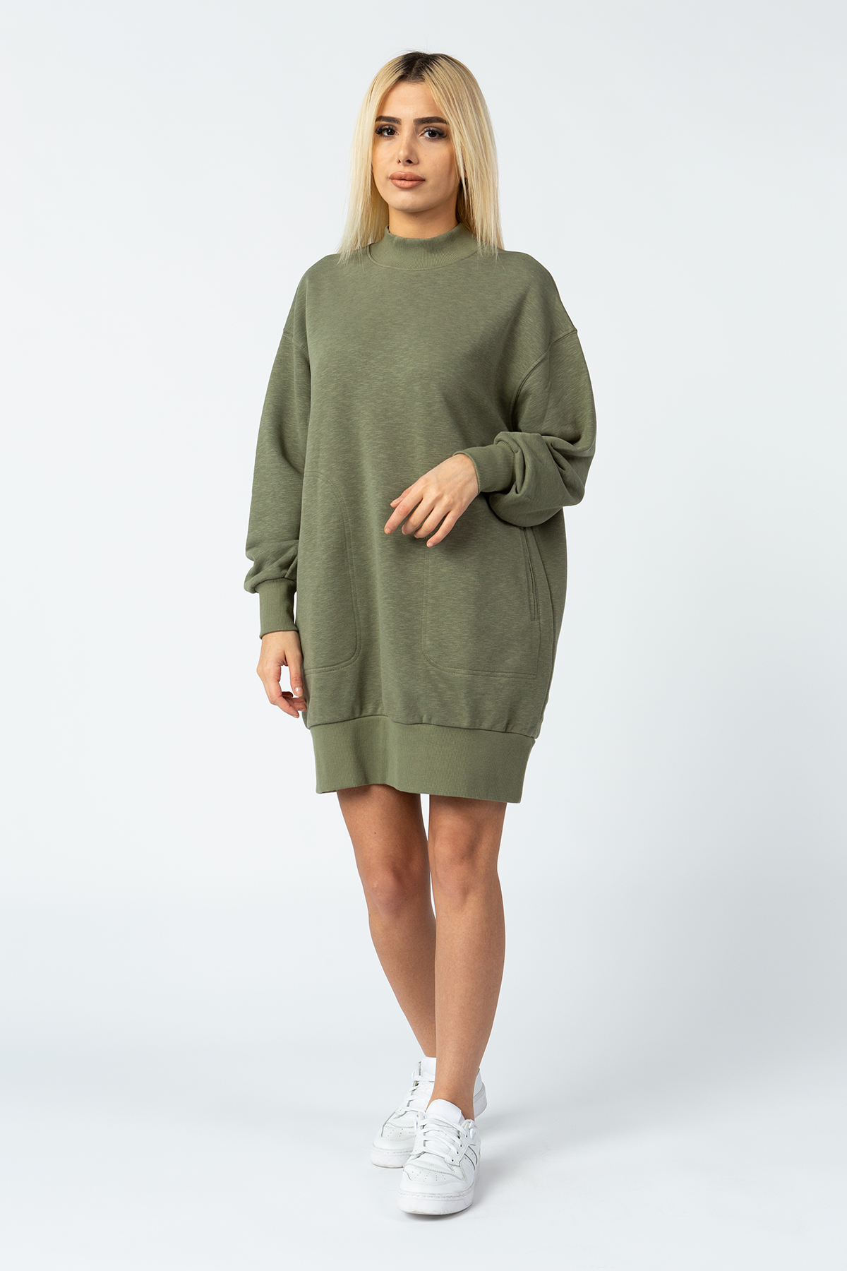 VİGOSS KADIN BALIKÇI YAKA UZUN SWEATSHIRT 13340-00324