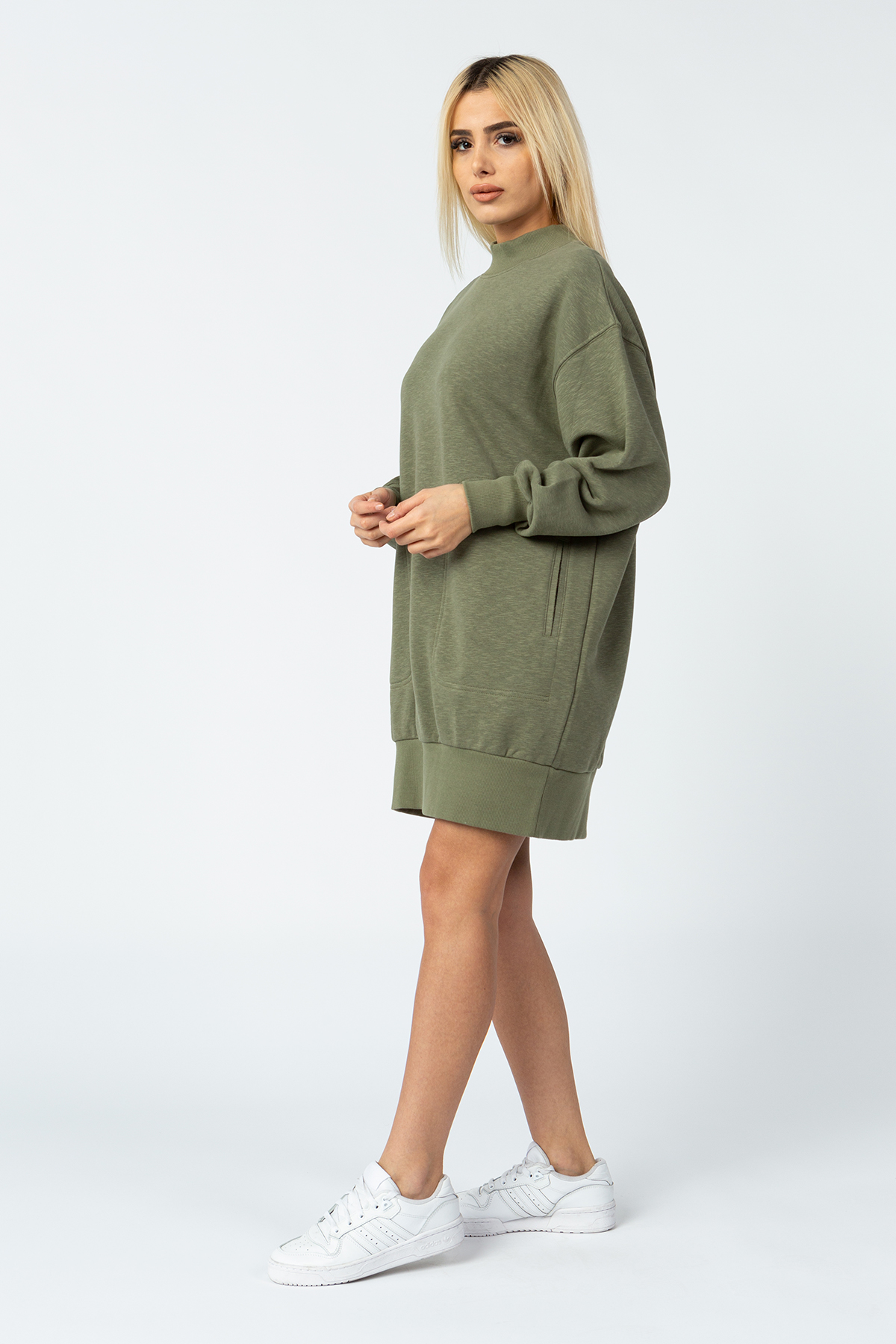 VİGOSS KADIN BALIKÇI YAKA UZUN SWEATSHIRT 13340-00324