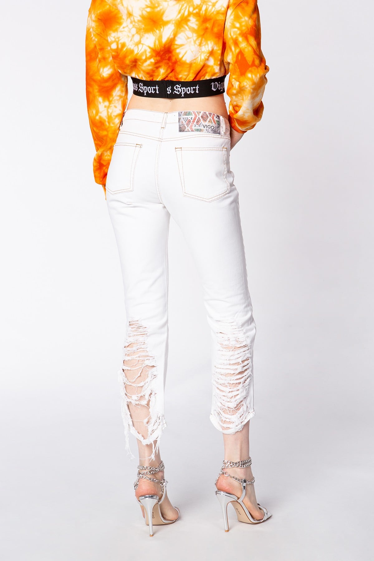VİGOSS SPORT REGULAR FİT DESTROY PAÇALI KADIN PANTOLON