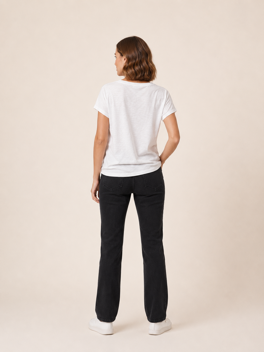 VİGOSS V YAKA BATTAL KADIN T-SHIRT B13161-03132