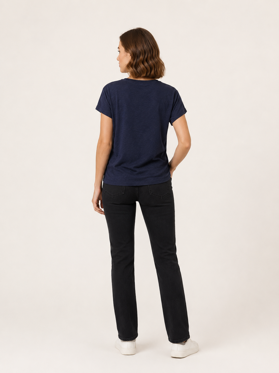 VİGOSS V YAKA  KADIN T-SHIRT 13161-03132