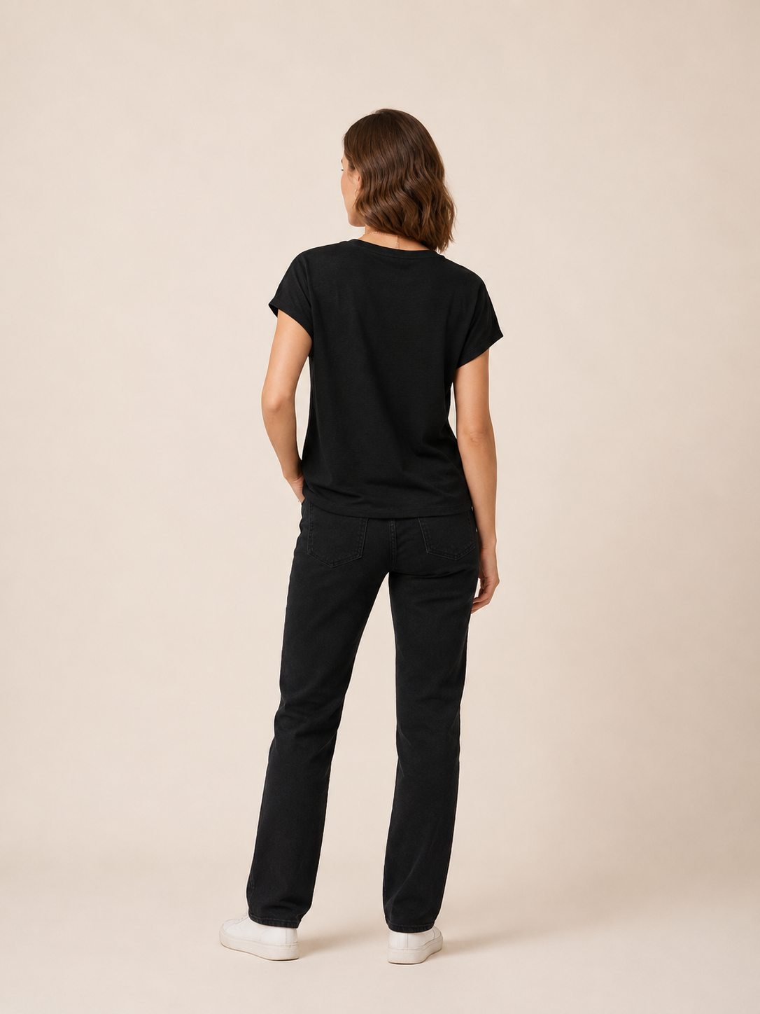 VİGOSS V YAKA  KADIN T-SHIRT 13161-03132