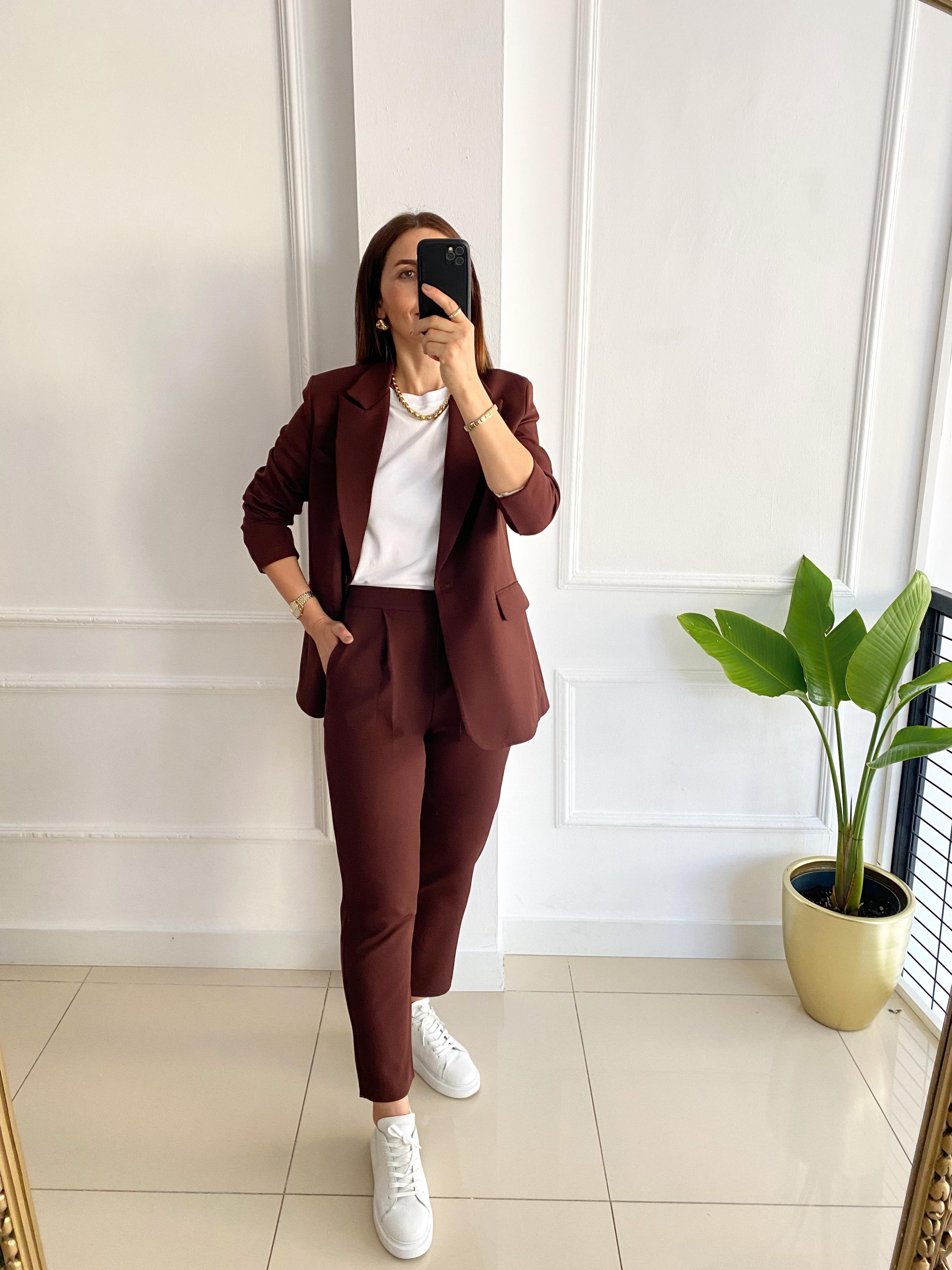 Blazer Ceket Kahve