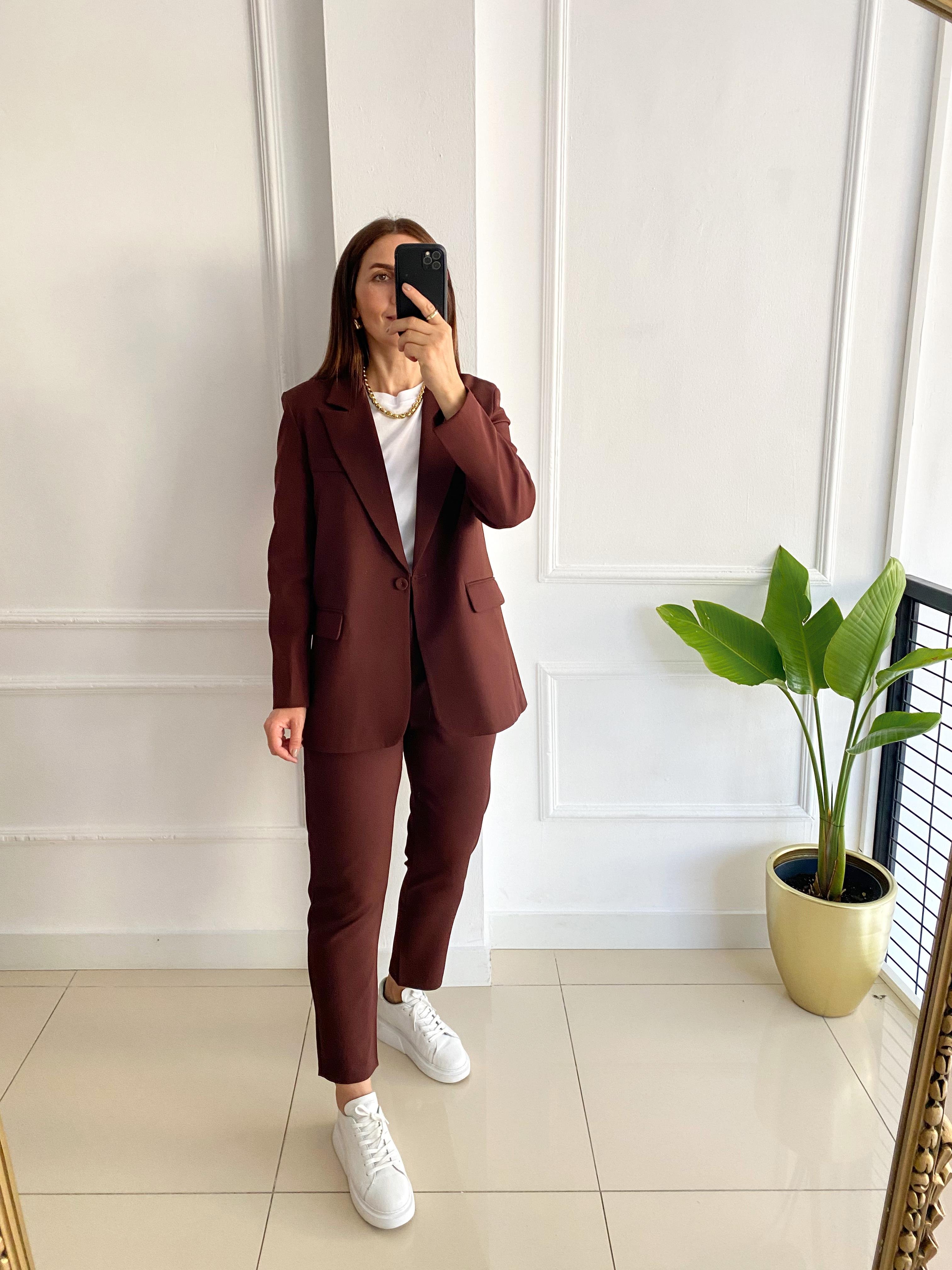 Blazer Ceket Kahve