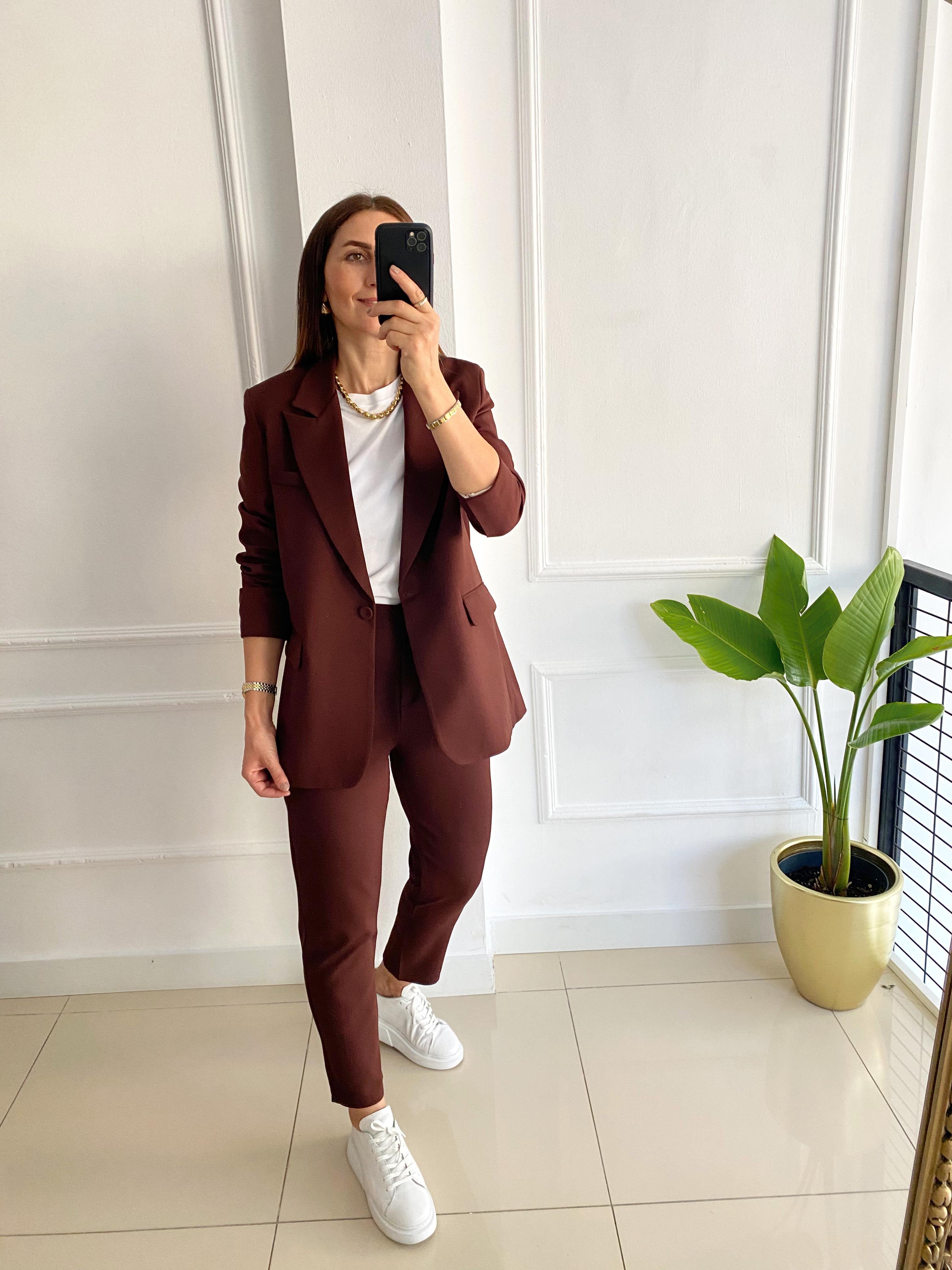 Blazer Ceket Kahve