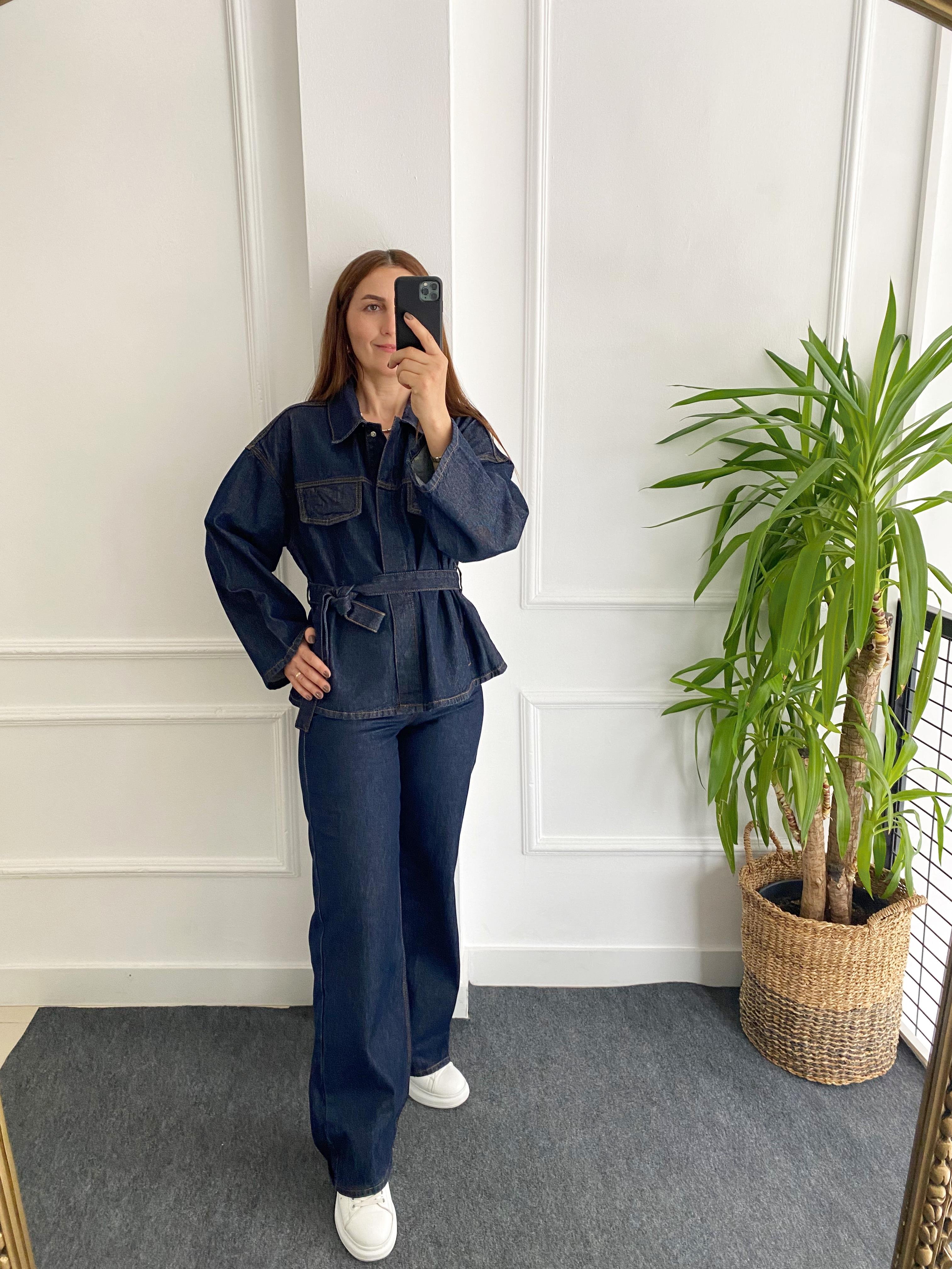Denim Pantolon Lacivert