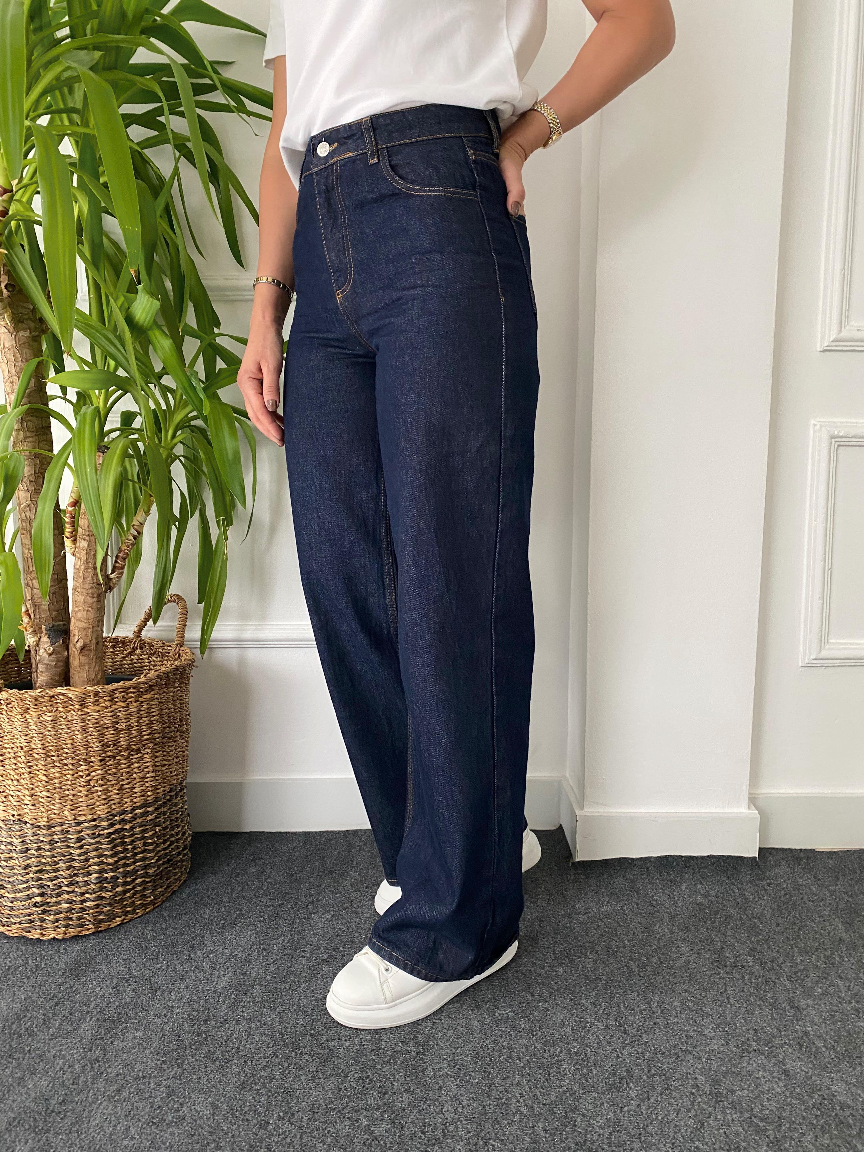 Denim Pantolon Lacivert