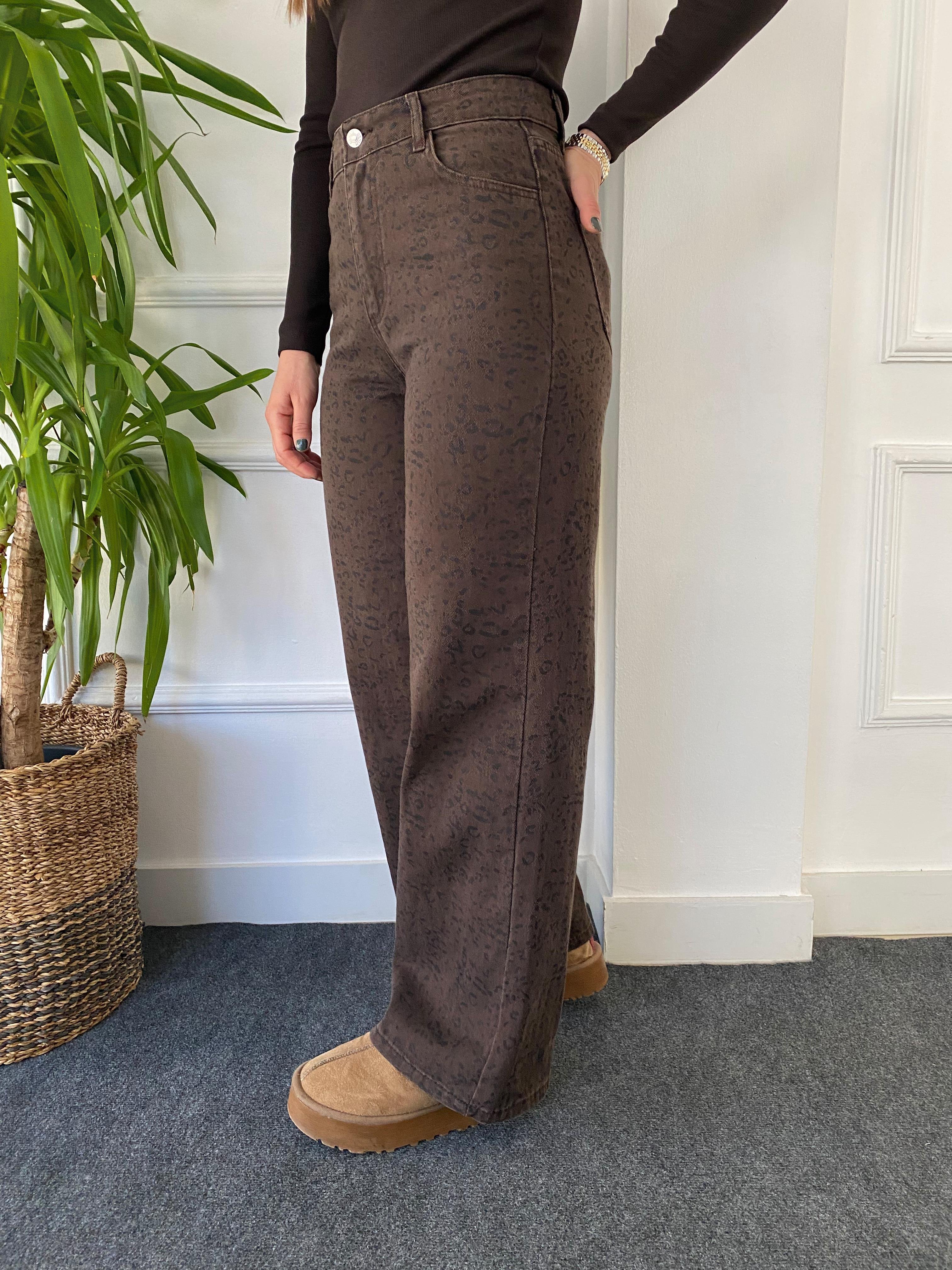Gabardin Pantolon Leopar
