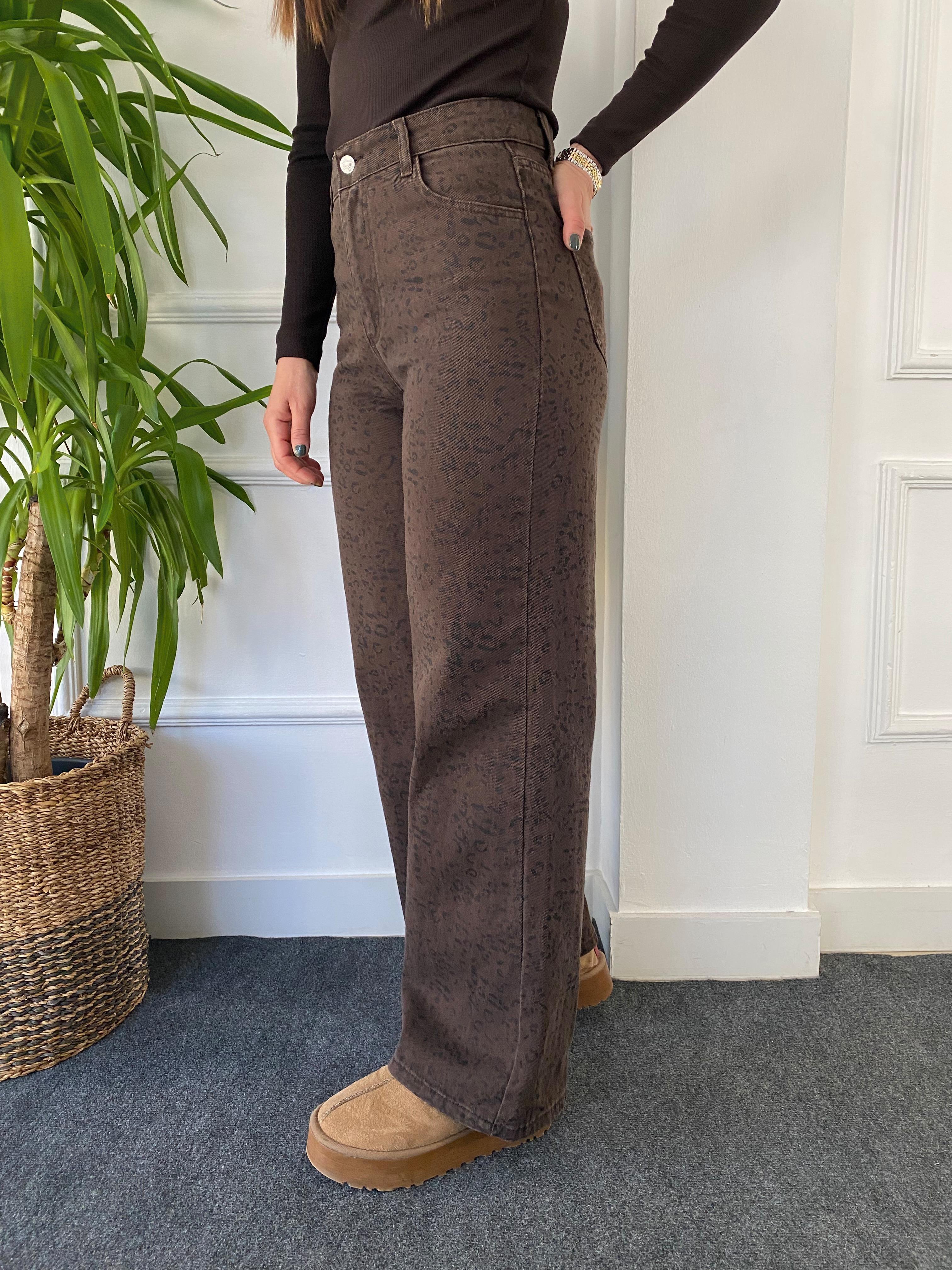 Gabardin Pantolon Leopar