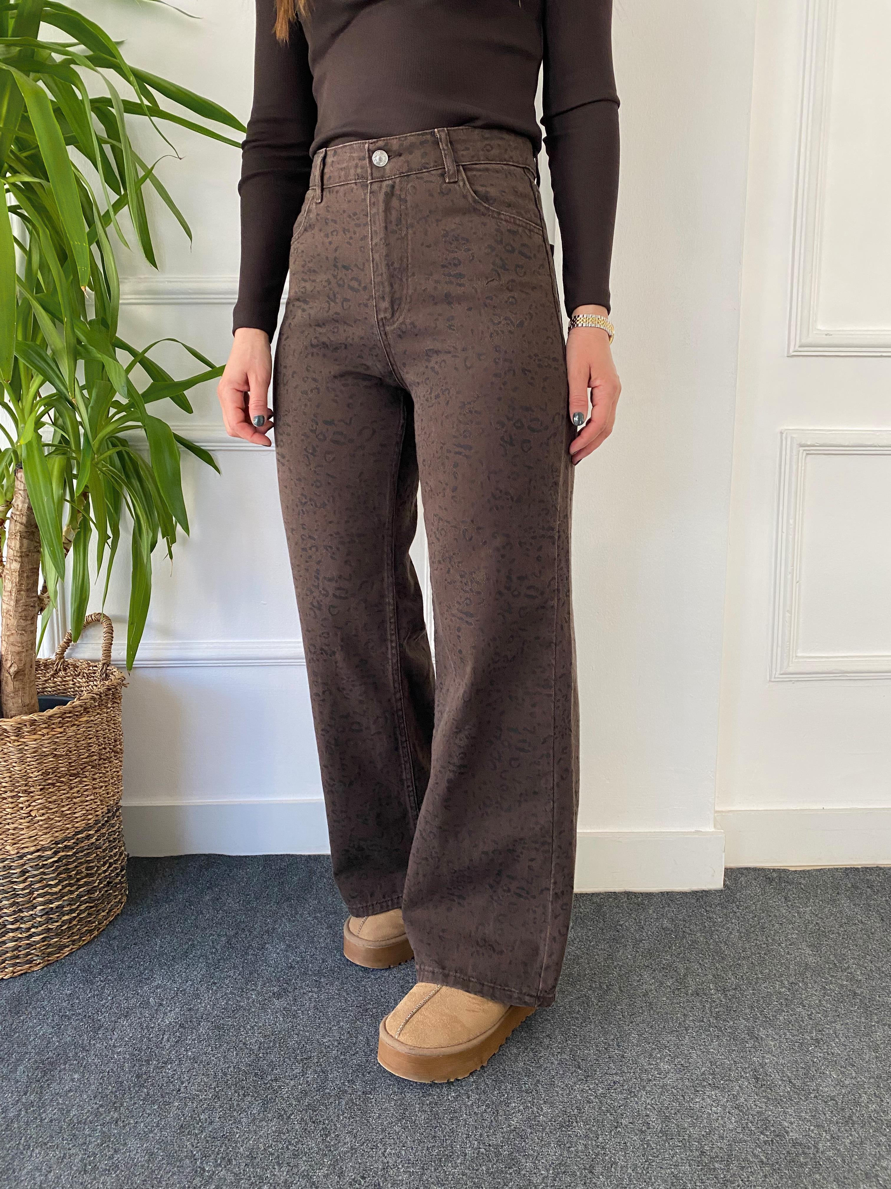 Gabardin Pantolon Leopar