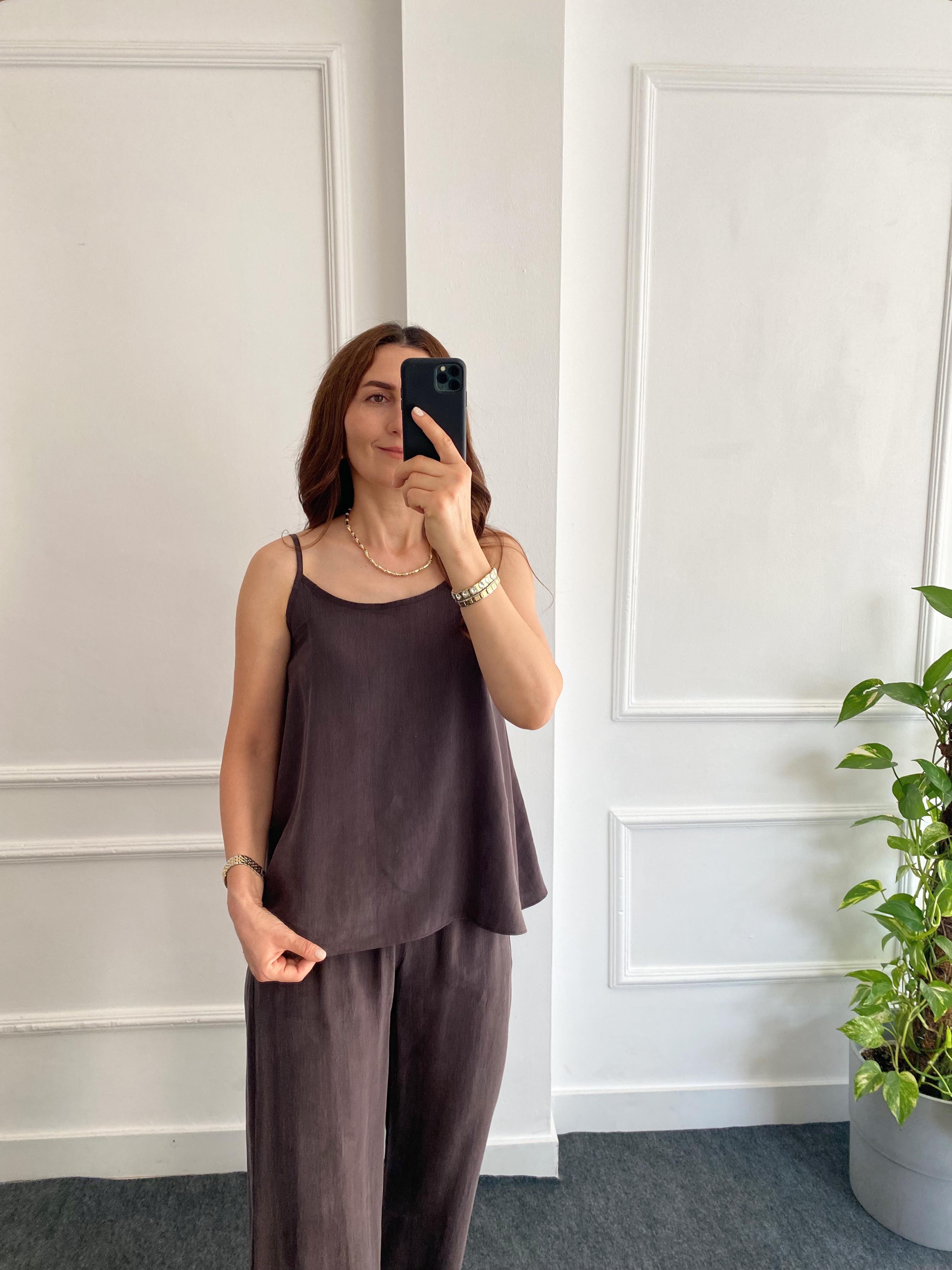 İp Askılı Tensel Takım Kahve