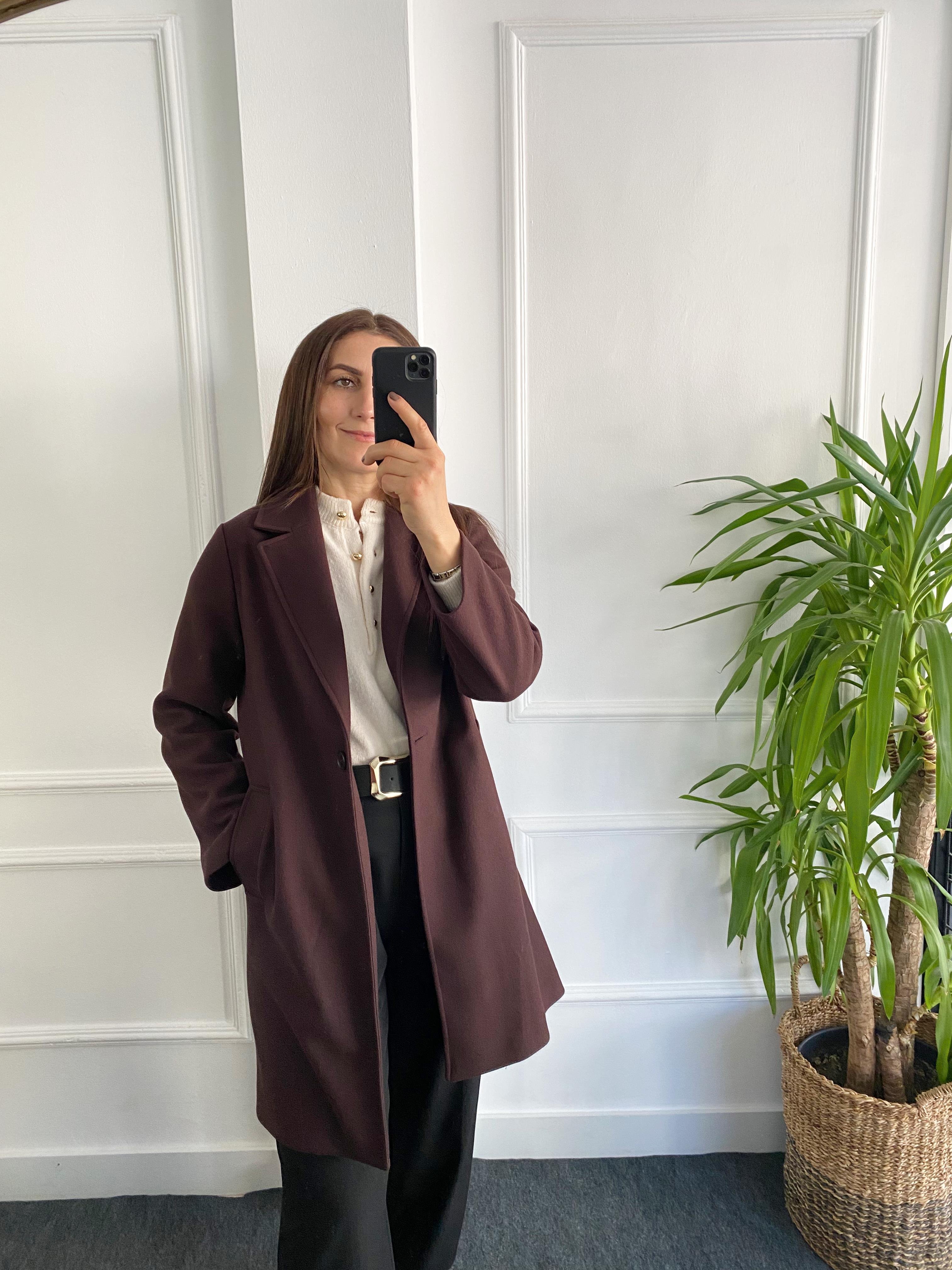Kaşe Kaban Mürdüm