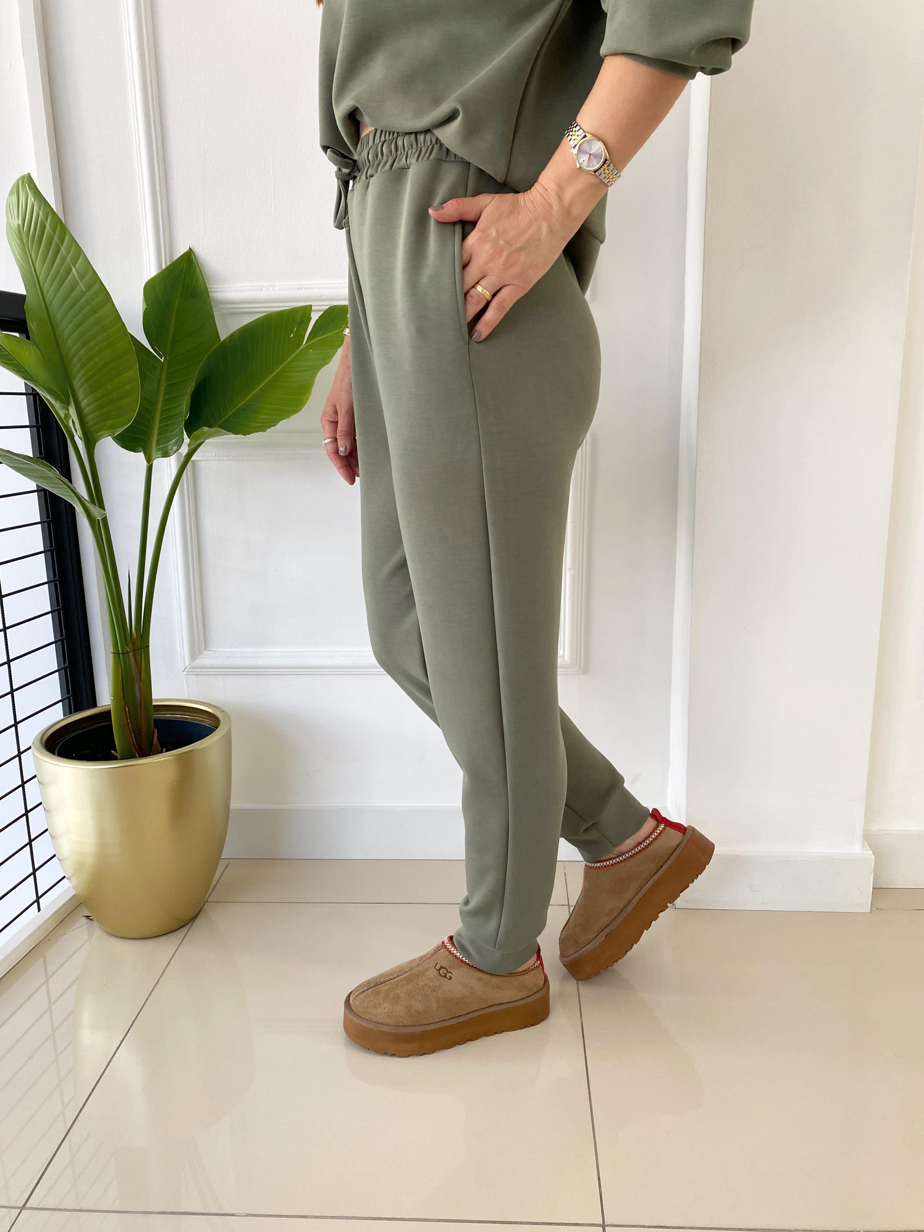 Modal Jogger Eşofman Altı Açık Haki