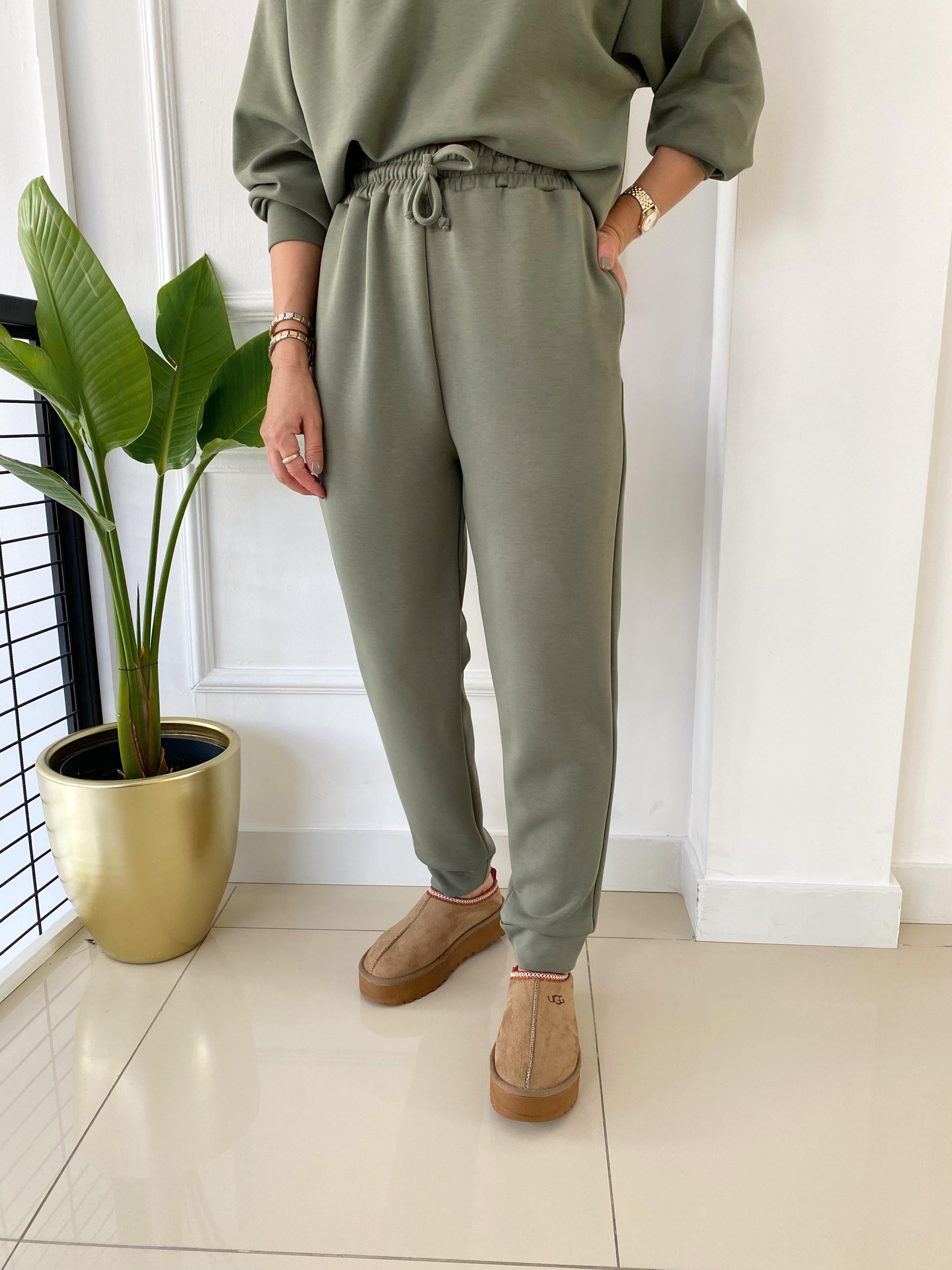 Modal Jogger Eşofman Altı Açık Haki