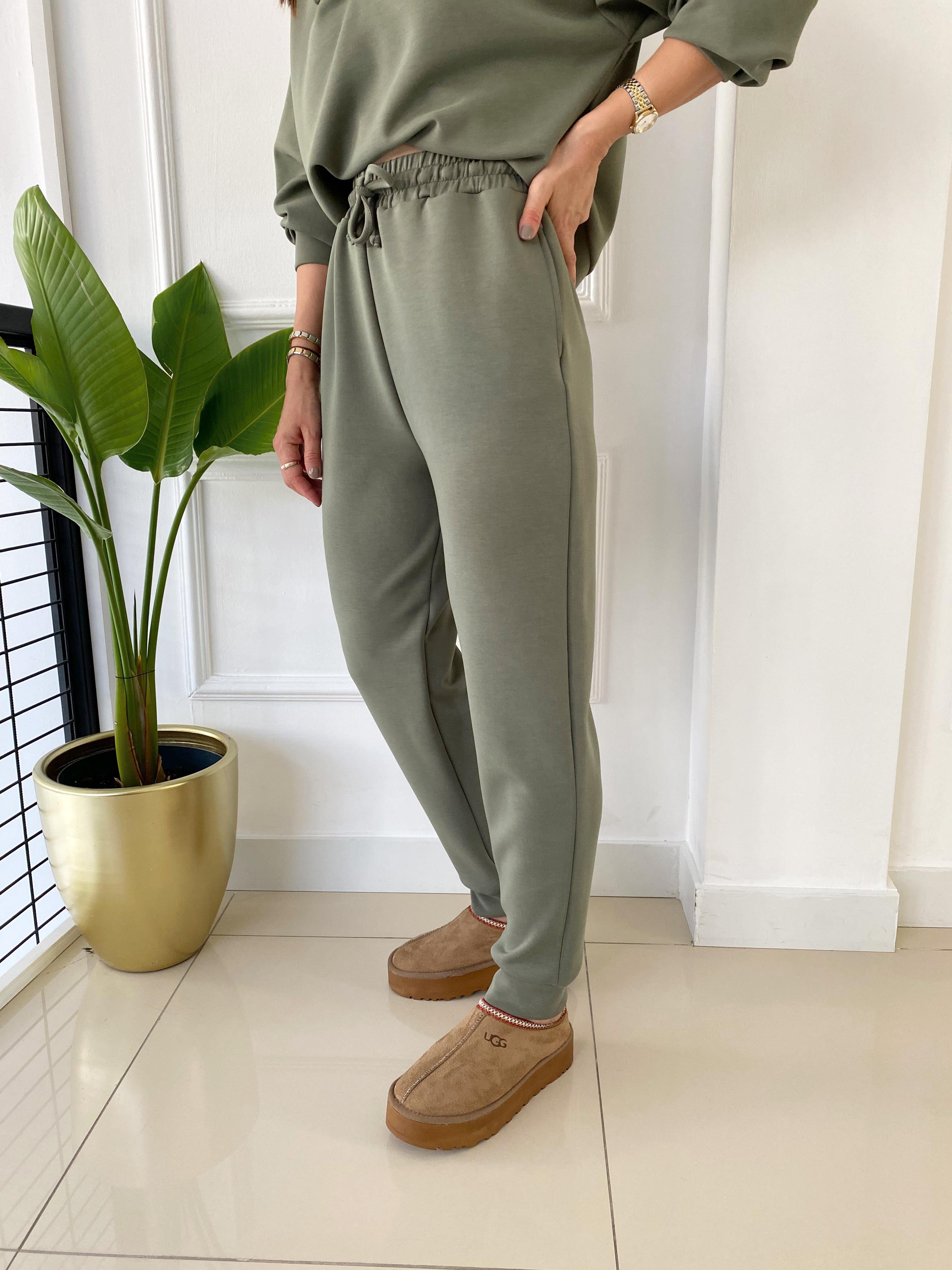 Modal Jogger Eşofman Altı Açık Haki