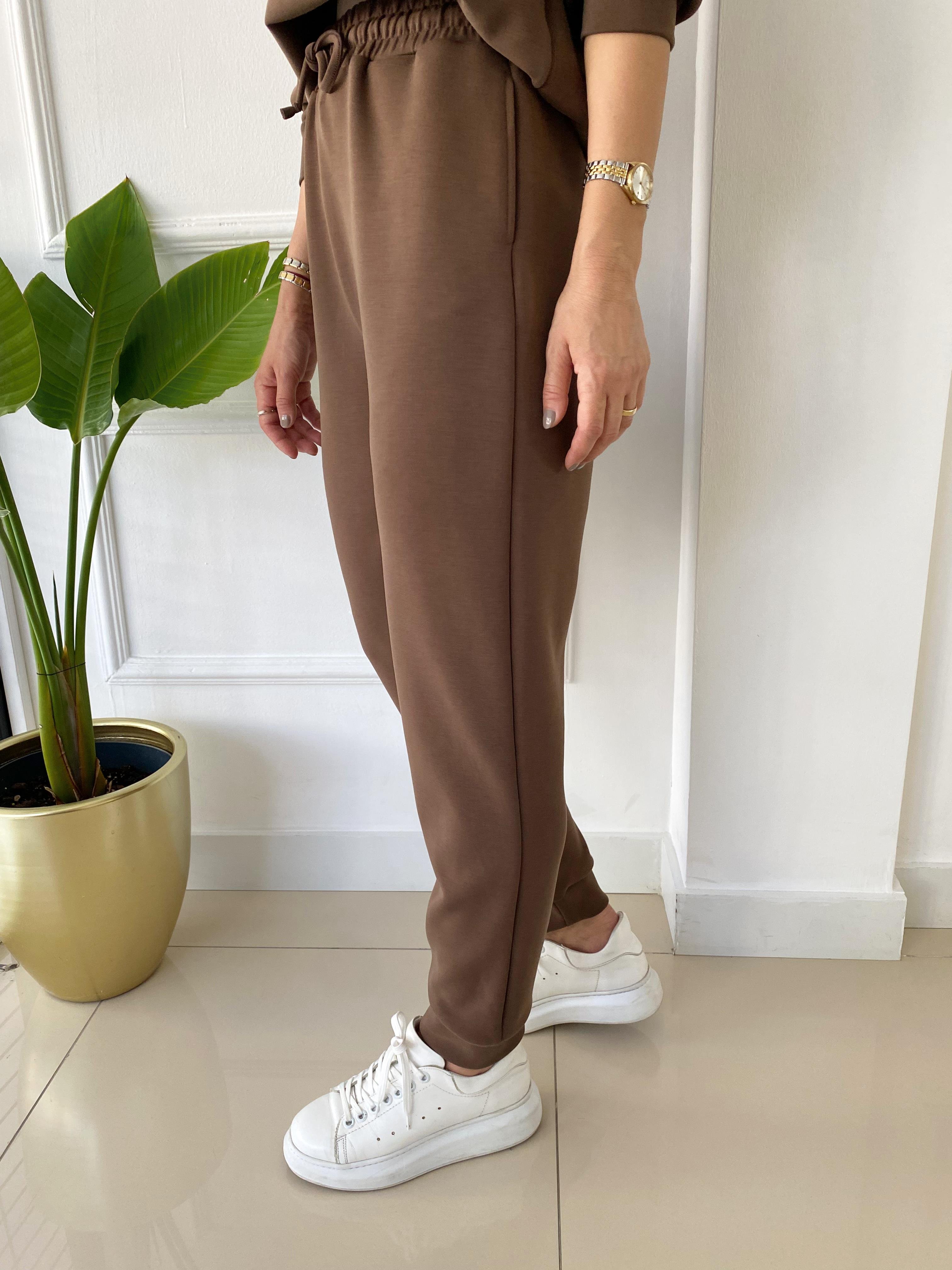 Modal Jogger Eşofman Altı Kahve