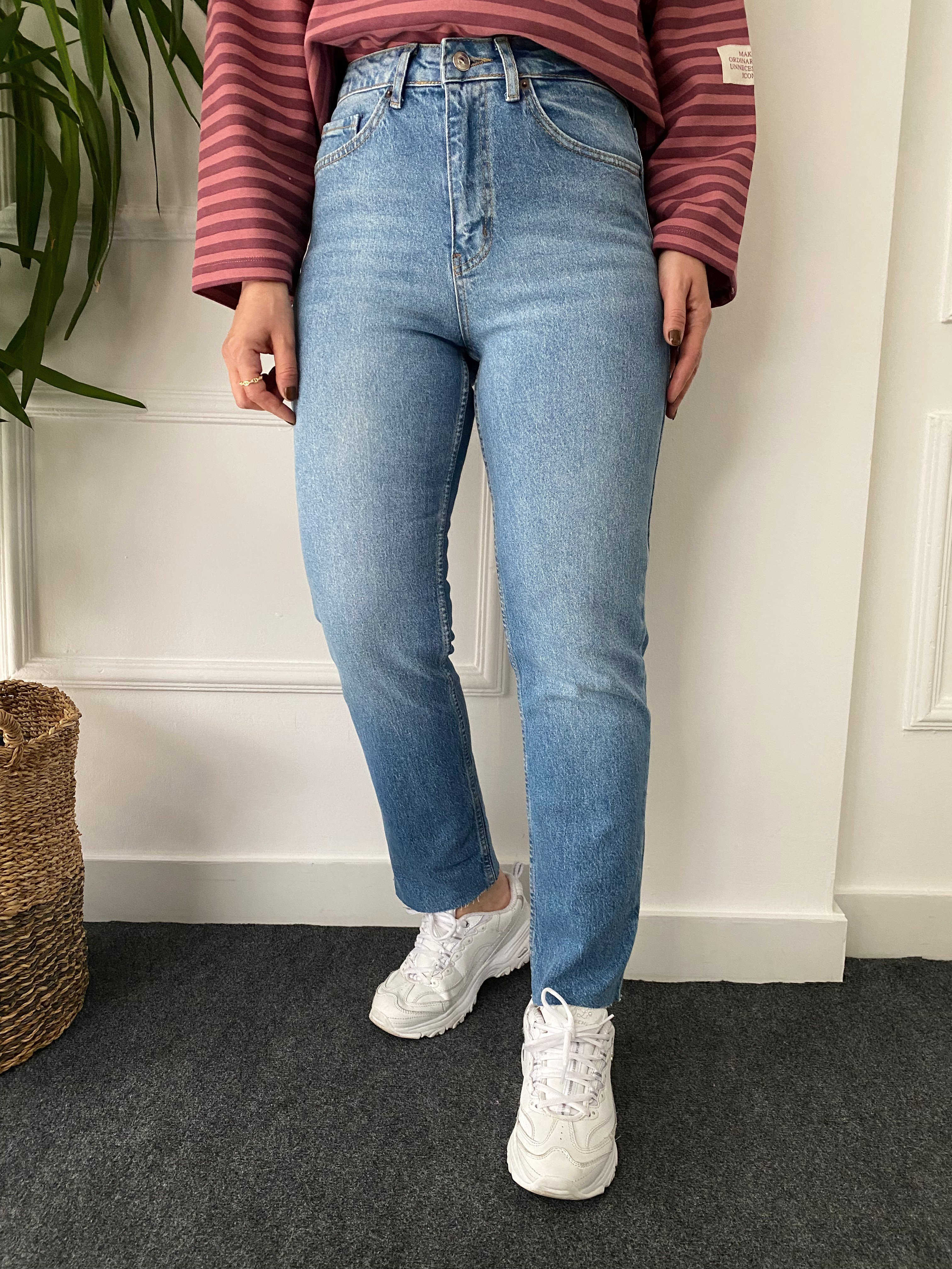 Orj Marka Boyfit Kesik Paça Jean Açık Mavi