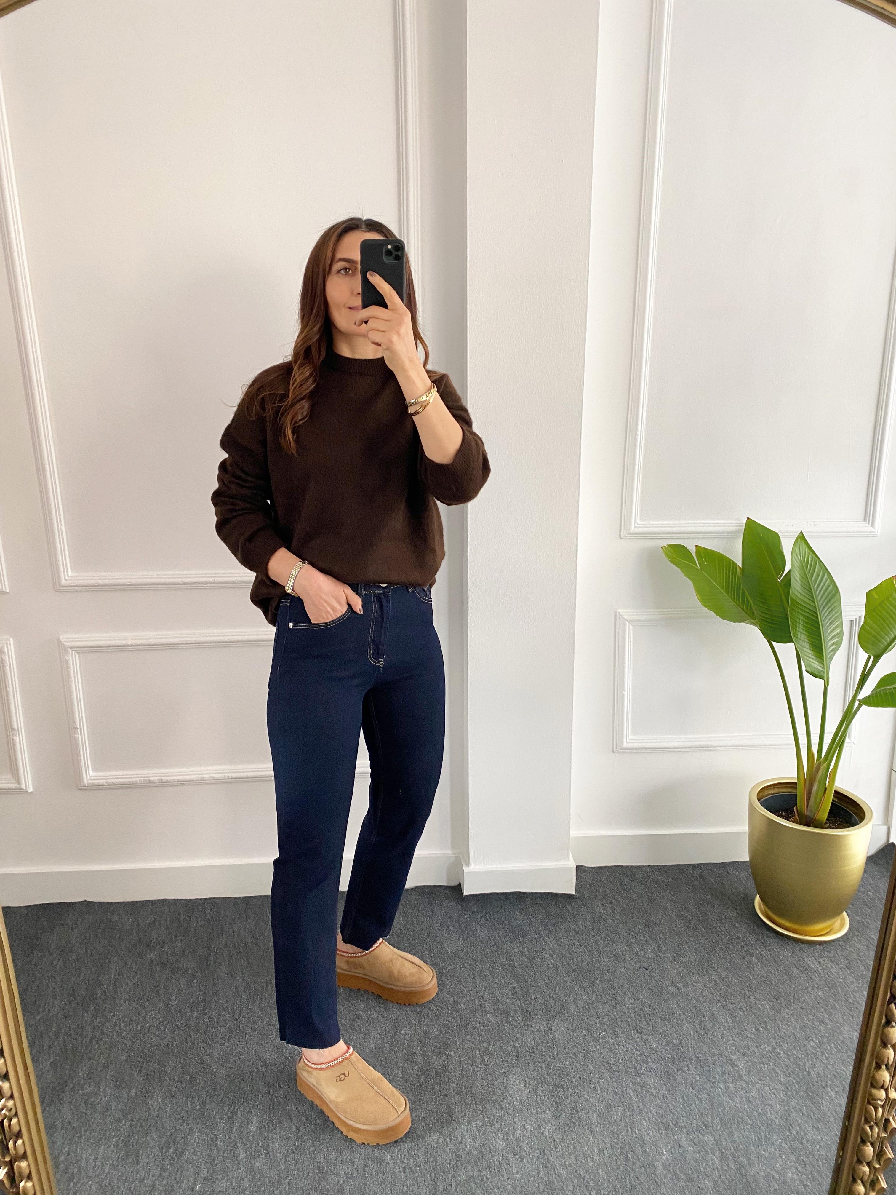 Orj Marka Boyfit Kesik Paça Jean Lacivert