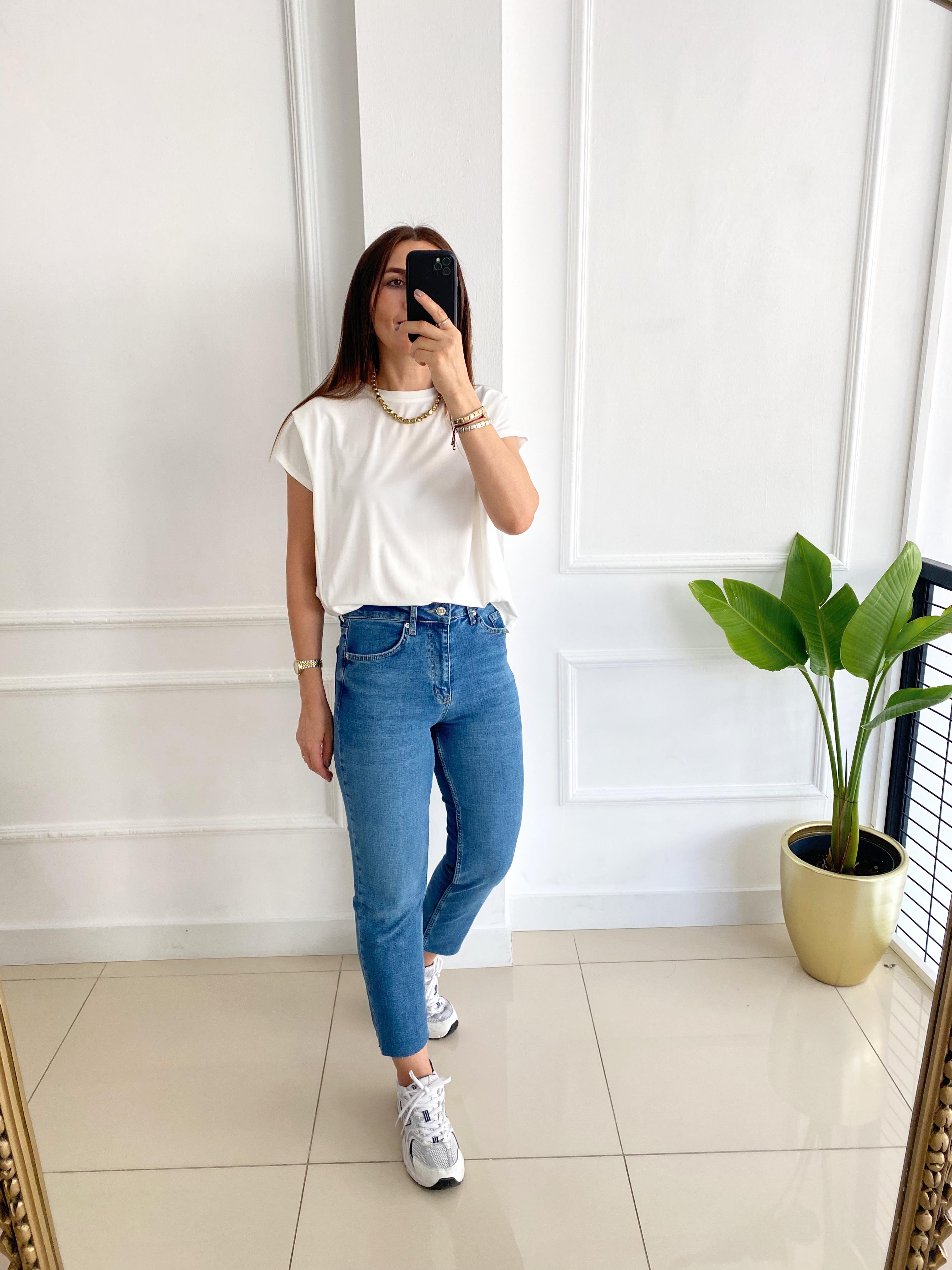 Orj Marka Boyfit Kesik Paça Jean Mavi