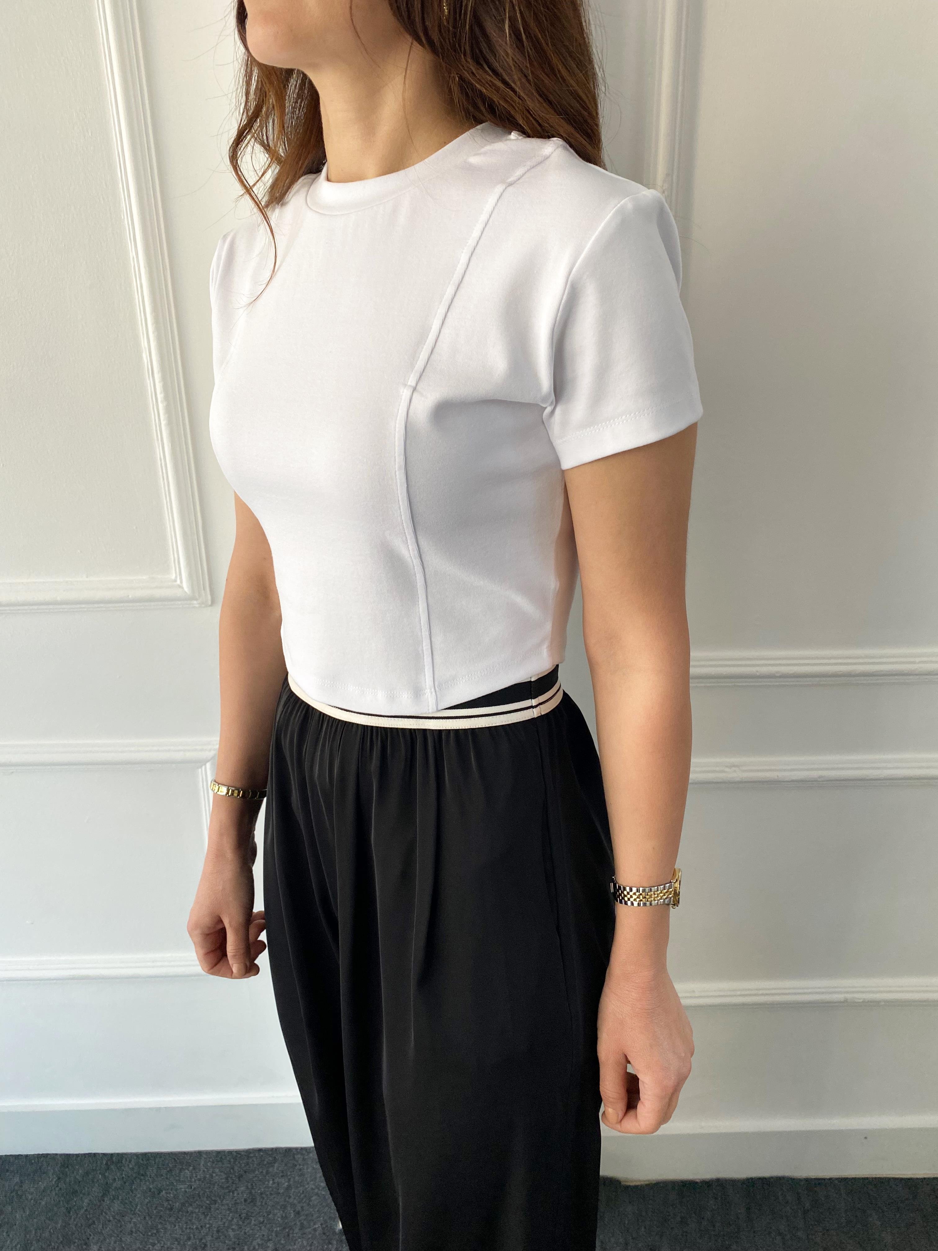 Orj Marka Crop Body Beyaz