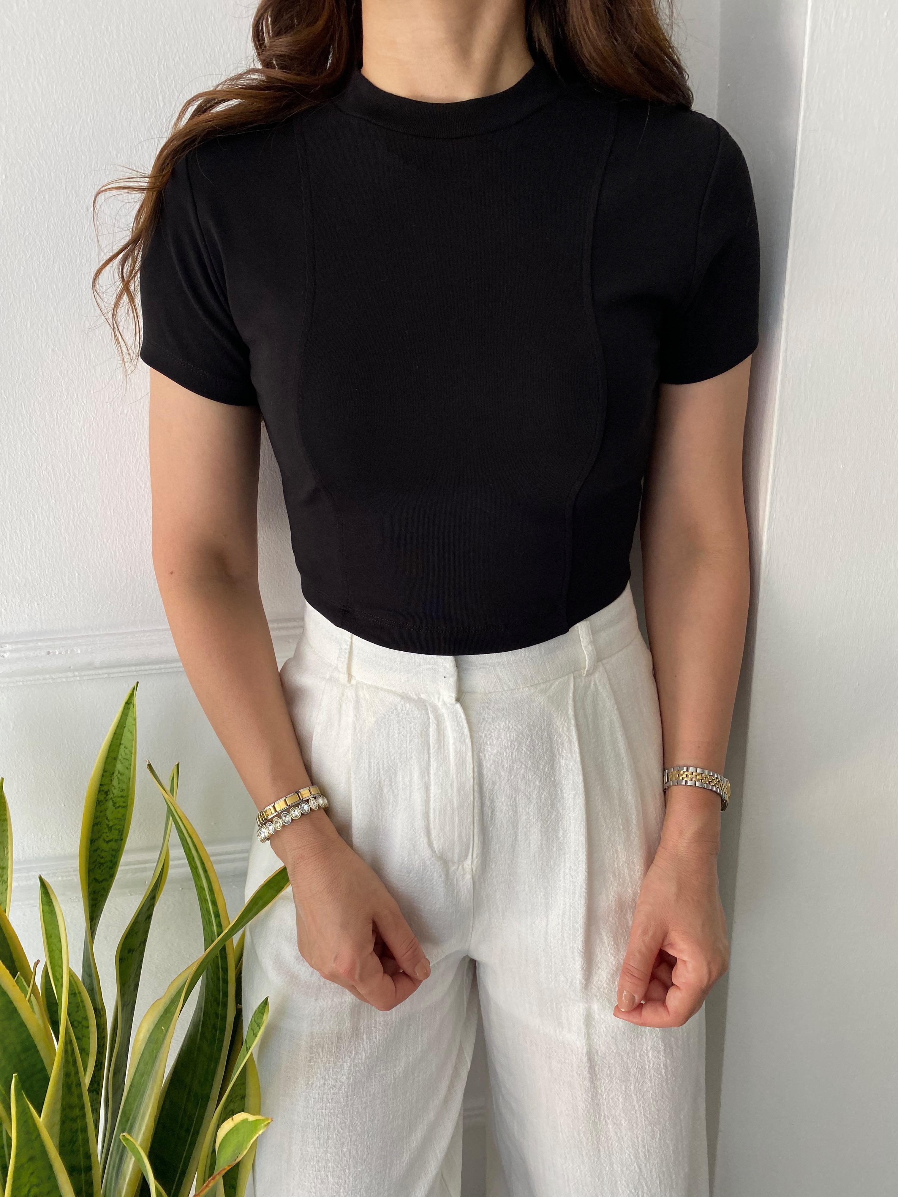Orj Marka Crop Body Siyah