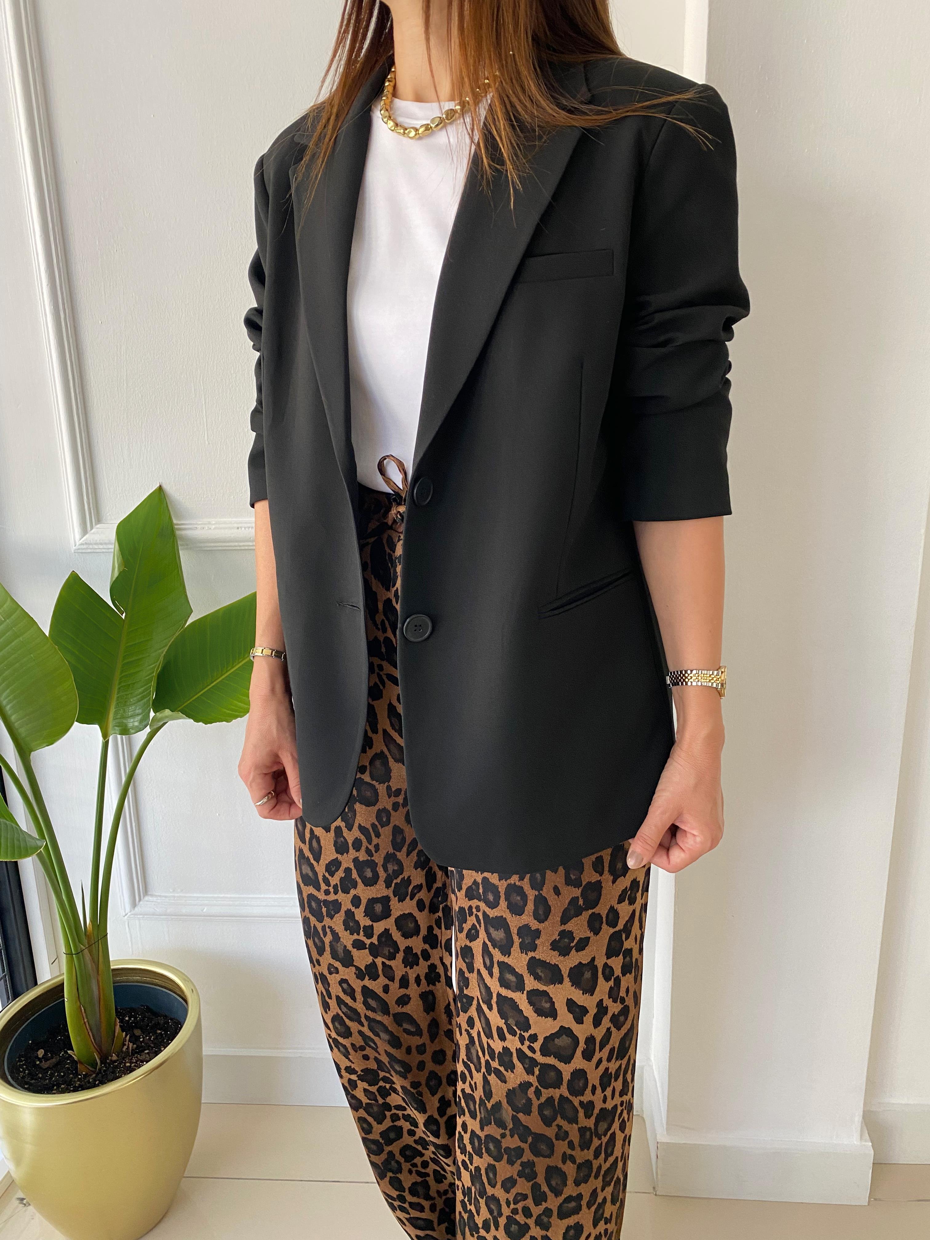 Owersize Blazer Ceket Siyah