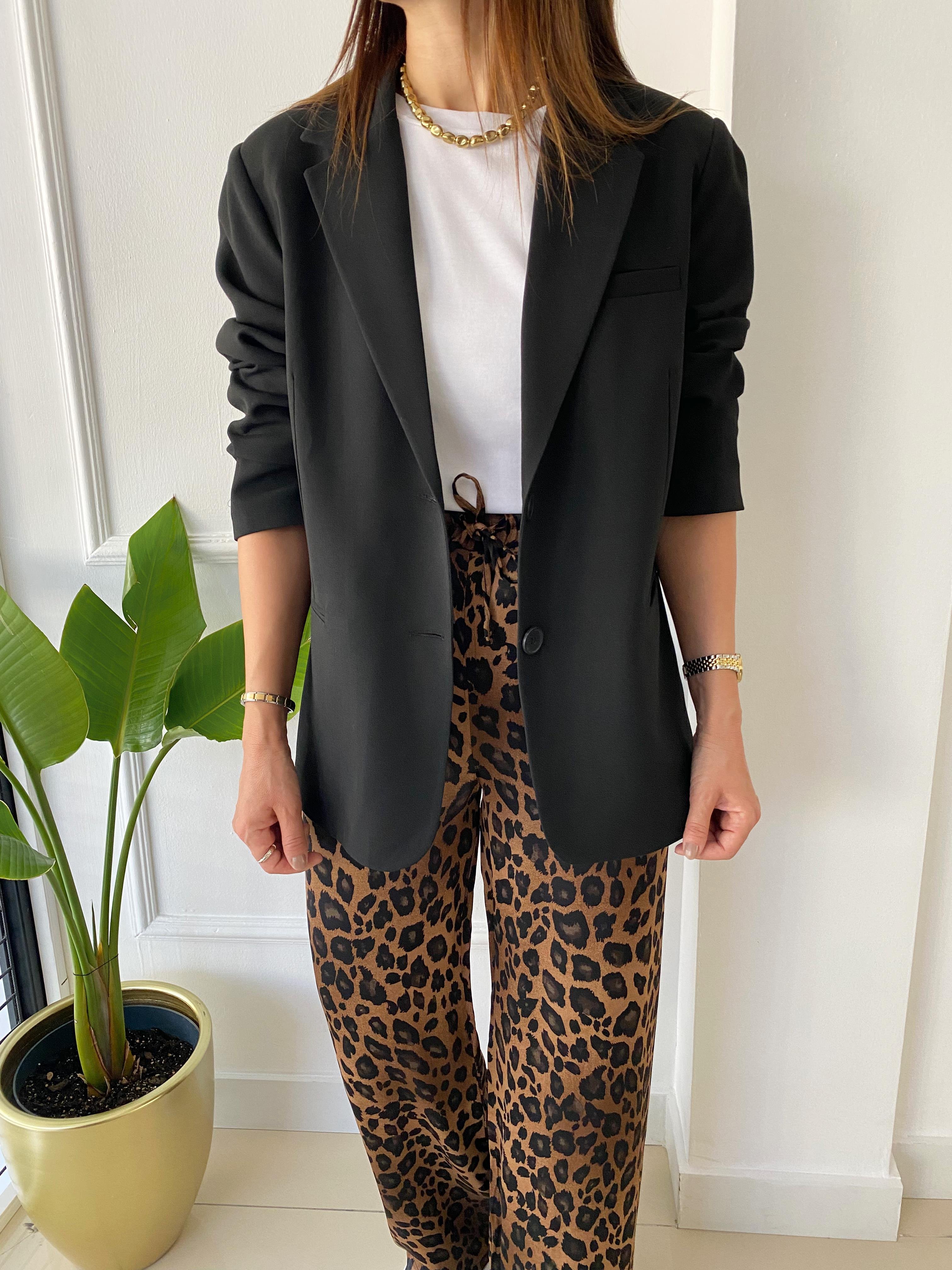 Owersize Blazer Ceket Siyah
