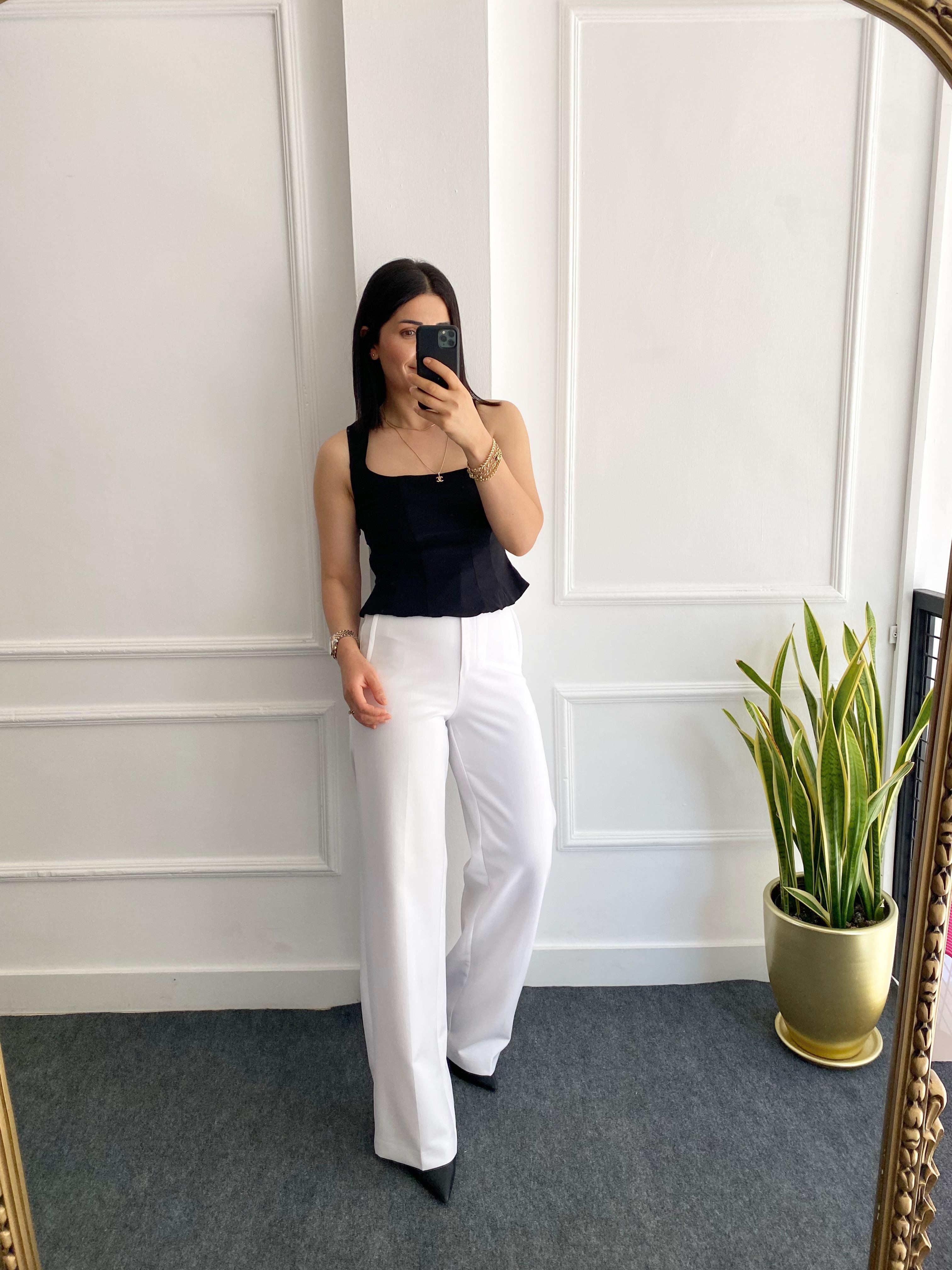 Peplum Korse Bluz Siyah