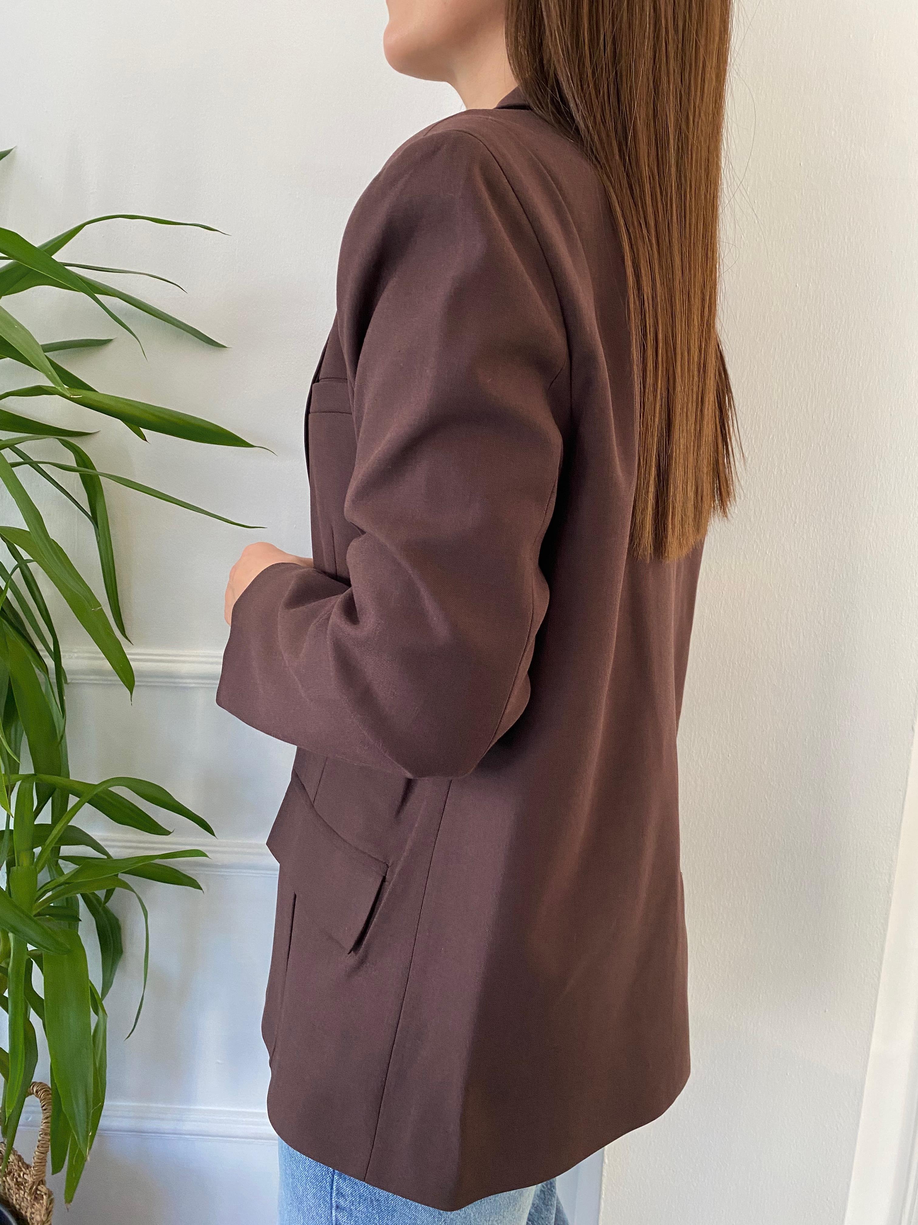 Premıum Blazer Ceket Kahve