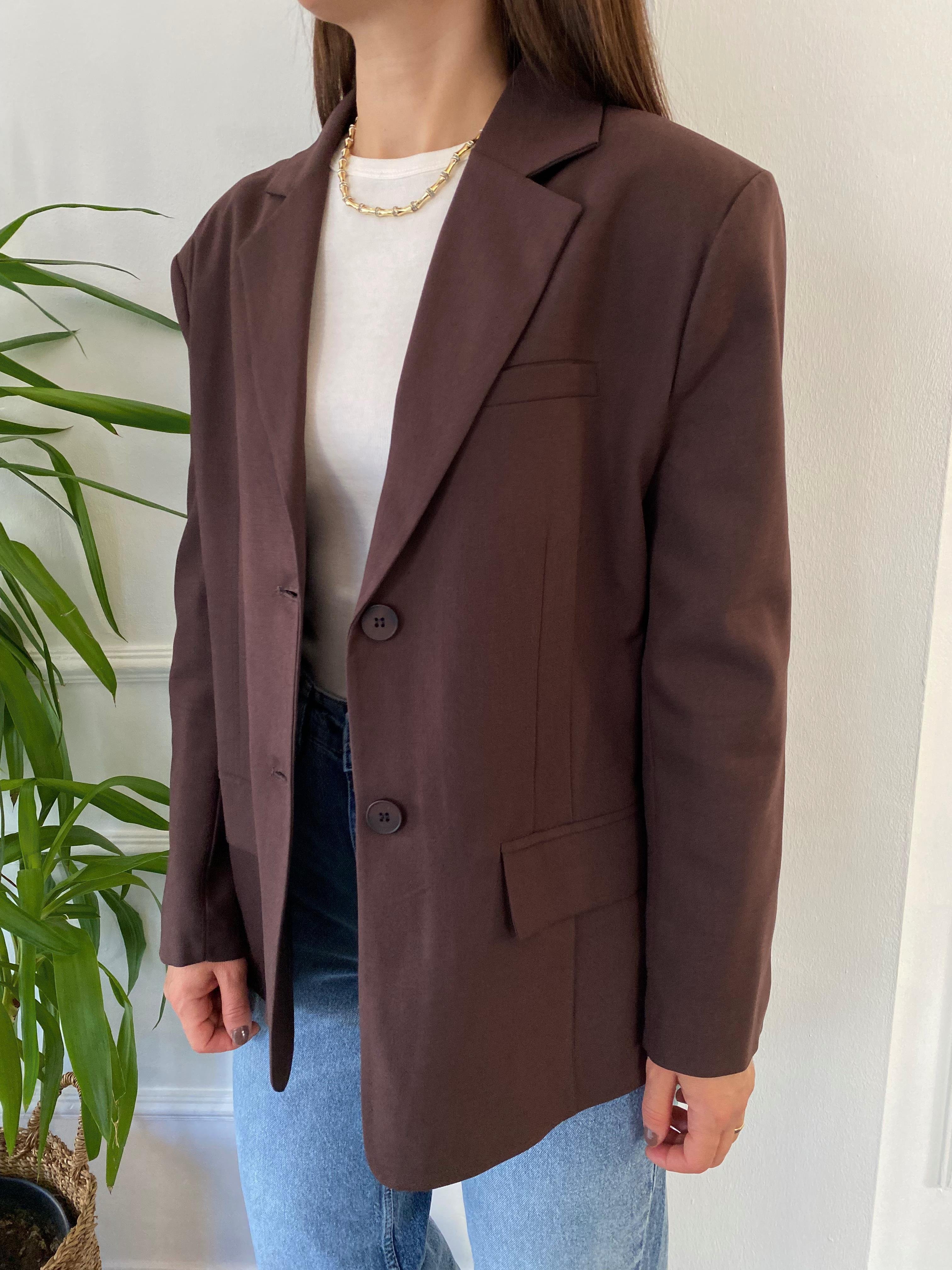 Premıum Blazer Ceket Kahve