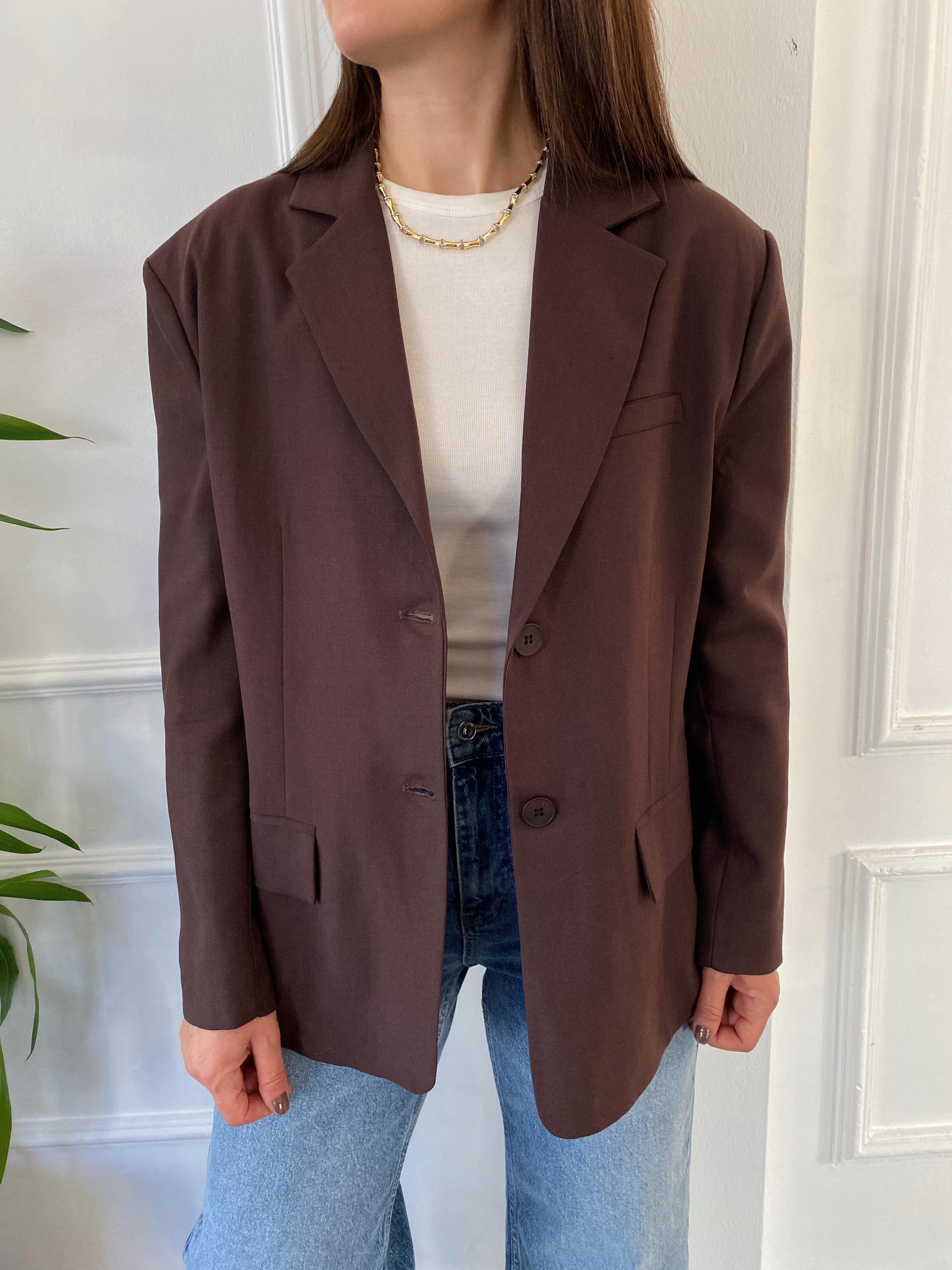 Premıum Blazer Ceket Kahve