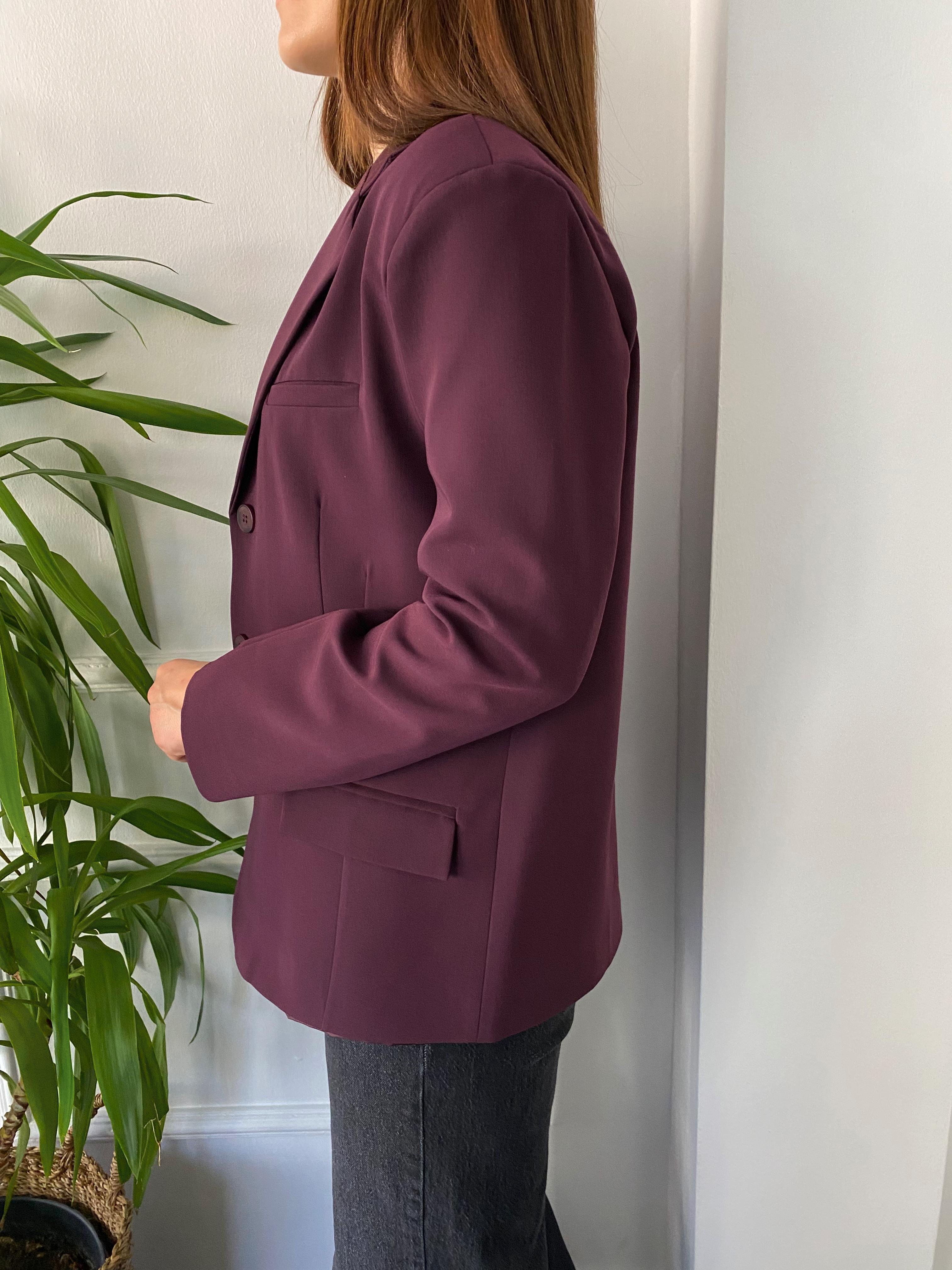 Premıum Blazer Ceket Mürdüm