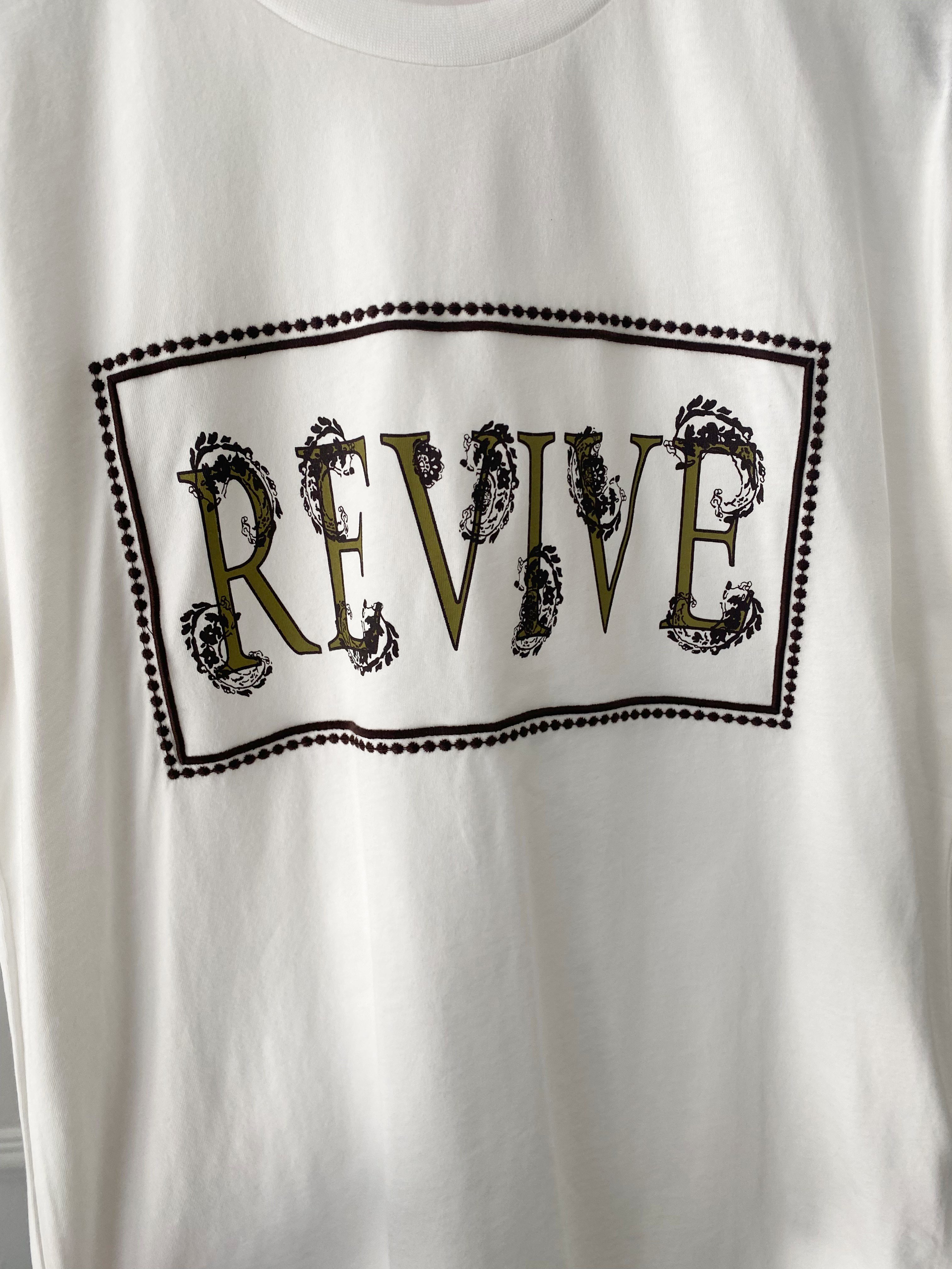 Revive Baskılı Tişört Ekru