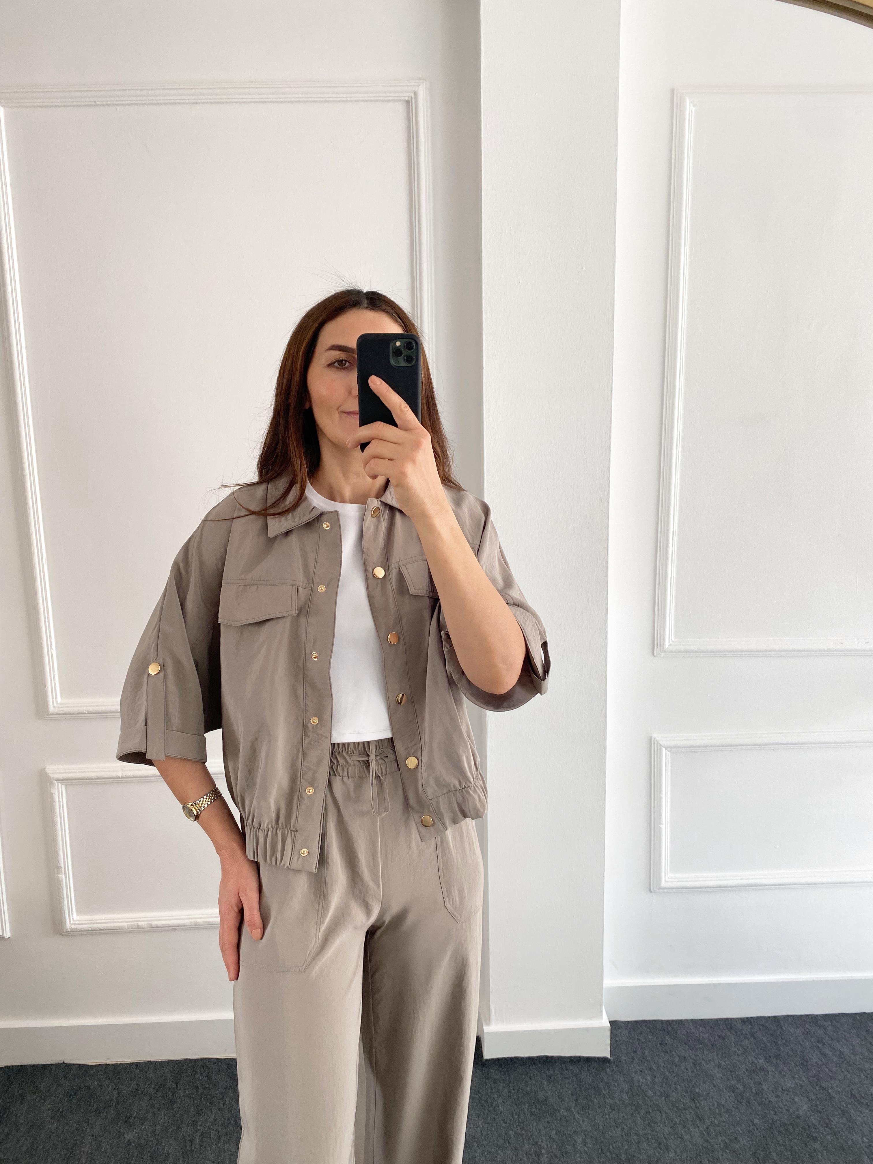 Yarasa Kol Ceket Olive