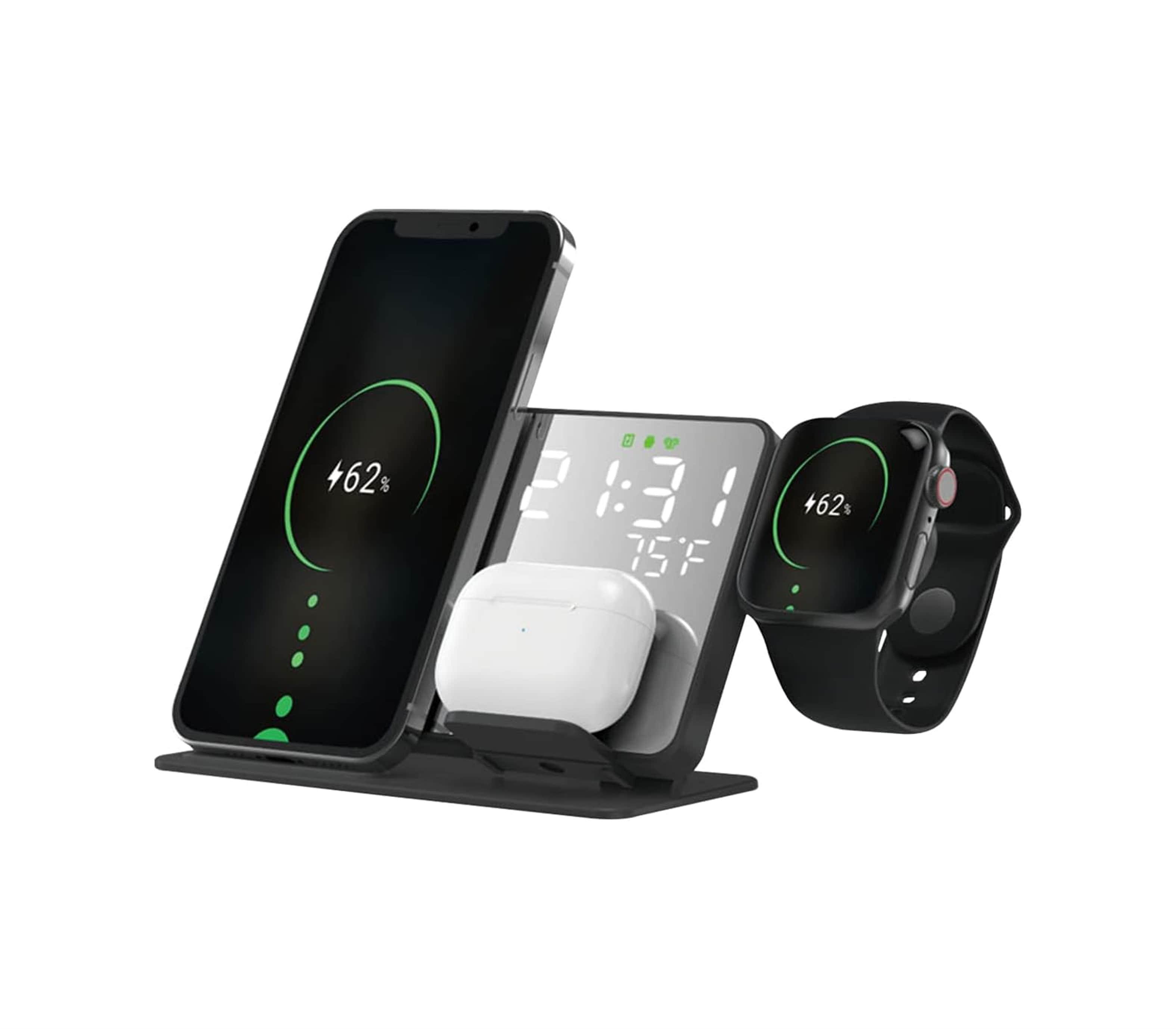 4 IN 1 ALARM CLOCK CHARGING STAND