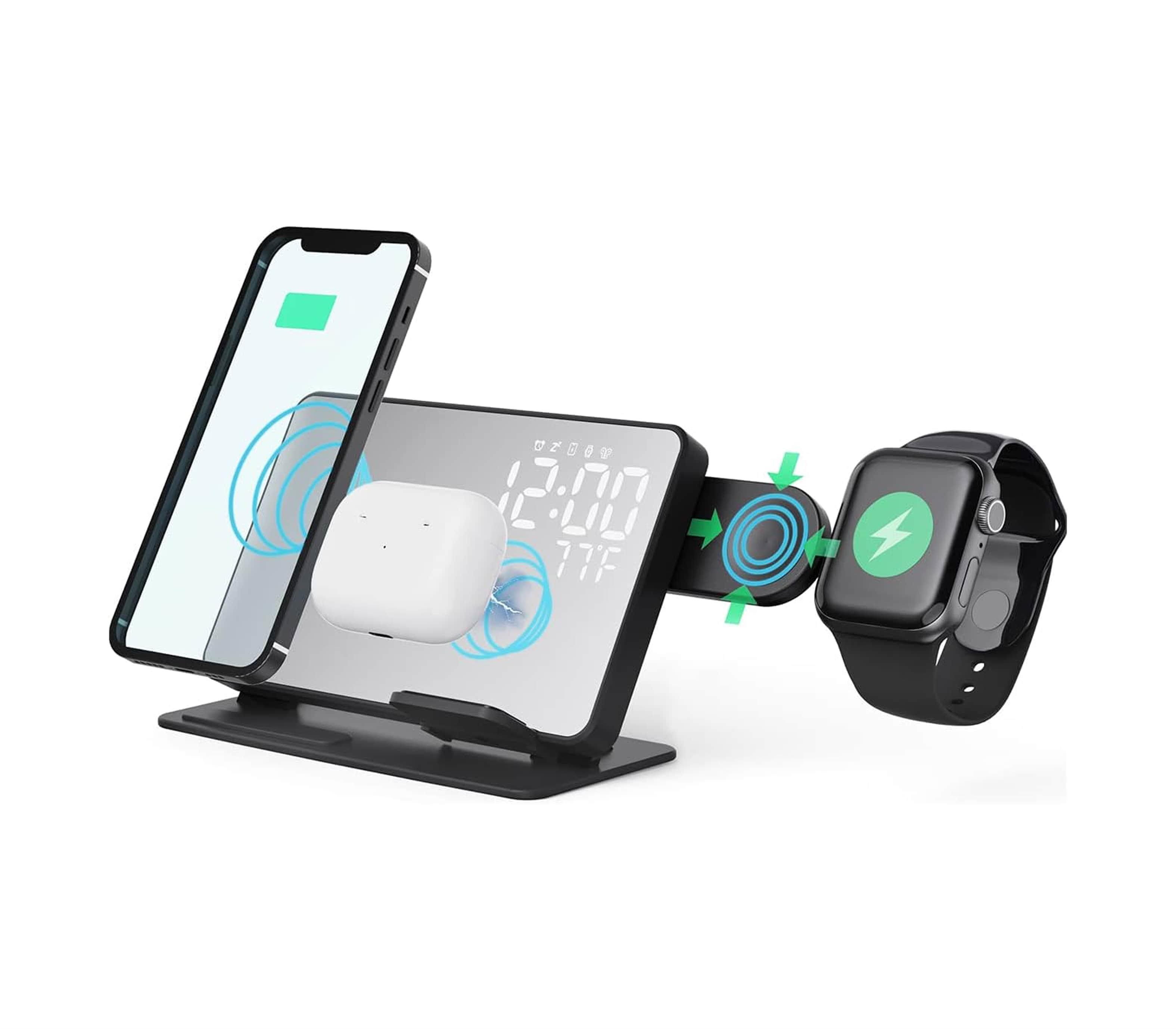 4 IN 1 ALARM CLOCK CHARGING STAND