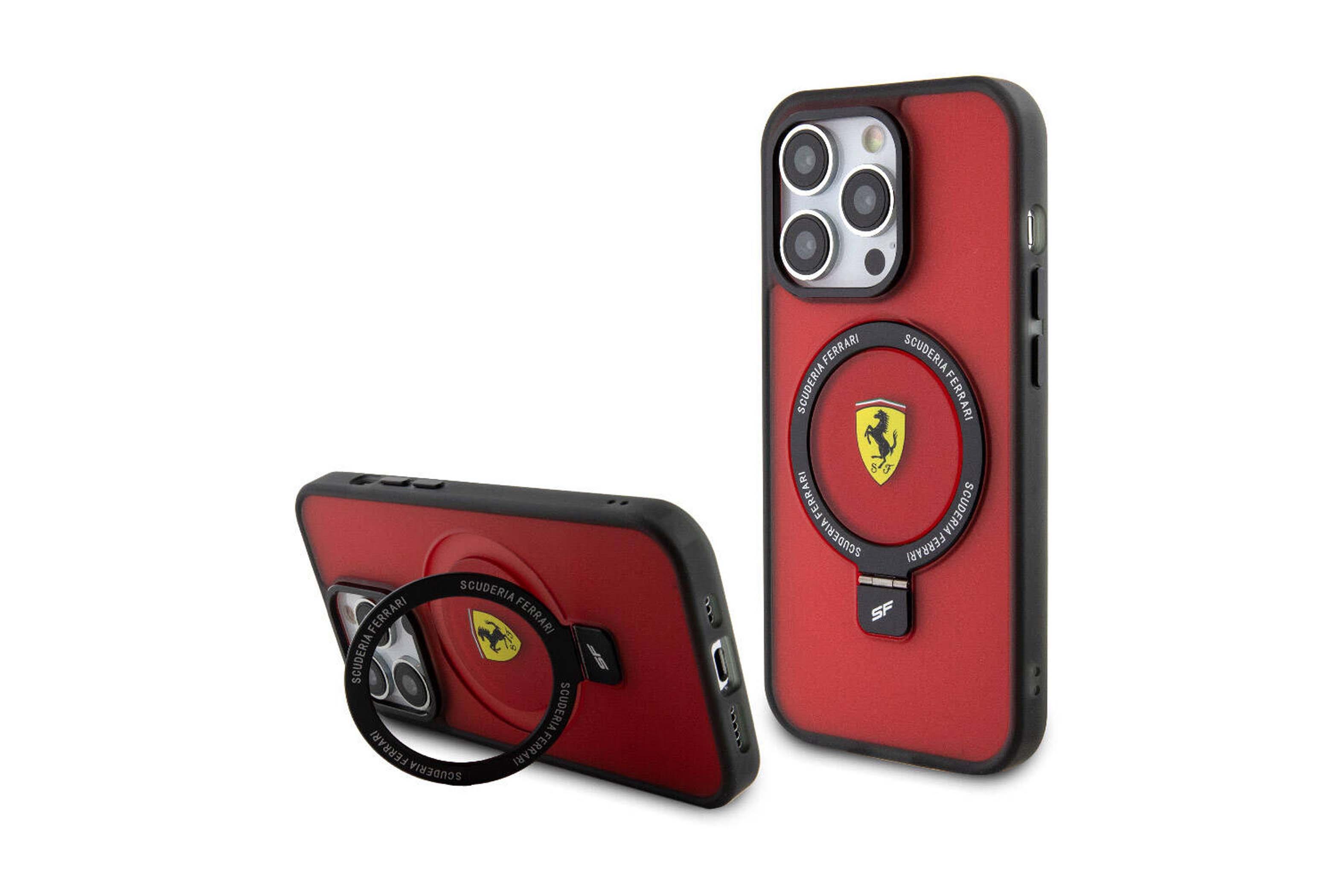 FERRARI HC MAGSAFE RED IPHONE 15 PRO MAX KILIF