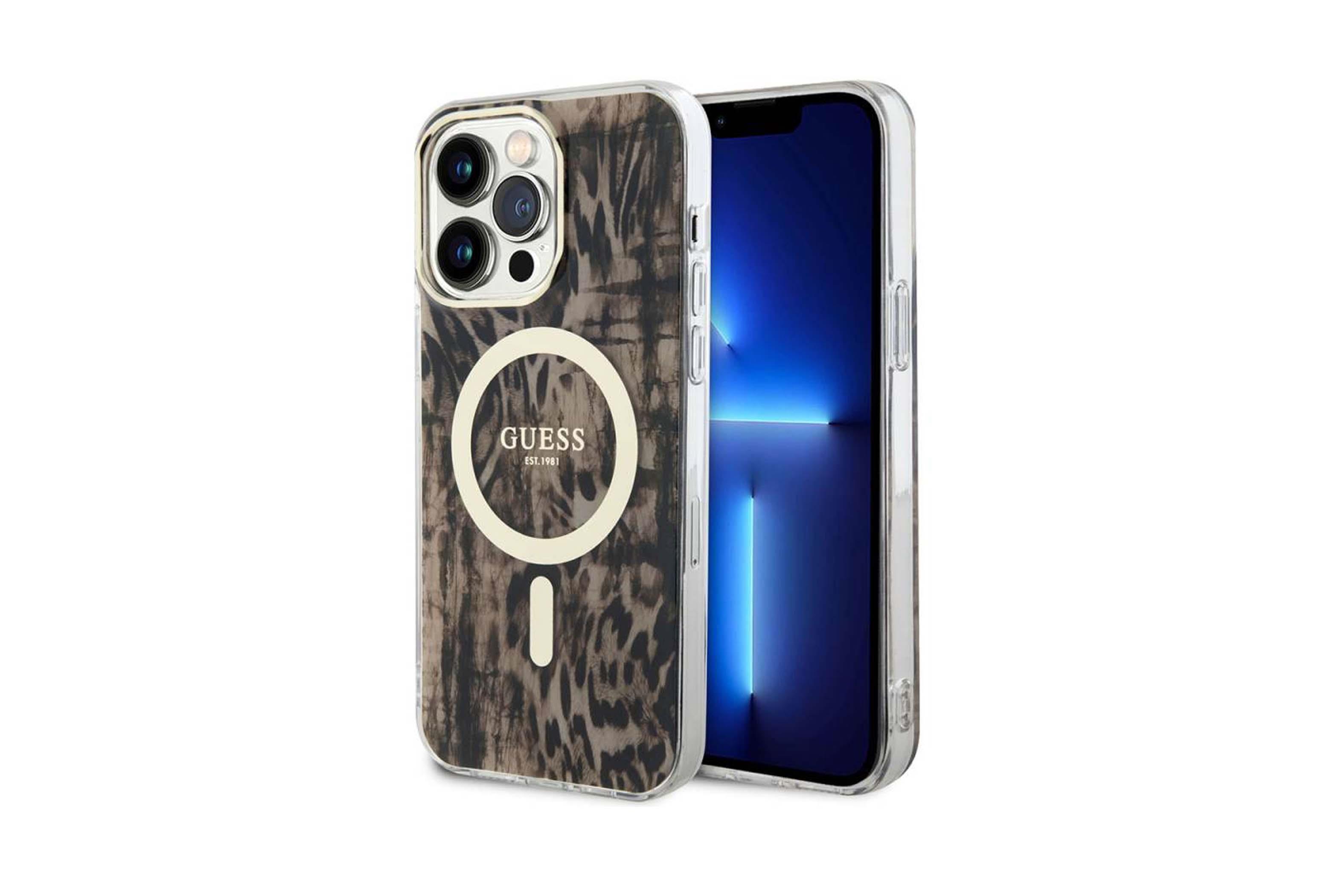 GUESS MAGSAFE IML LEOPARD IPHONE 14 PRO MAX KILIF