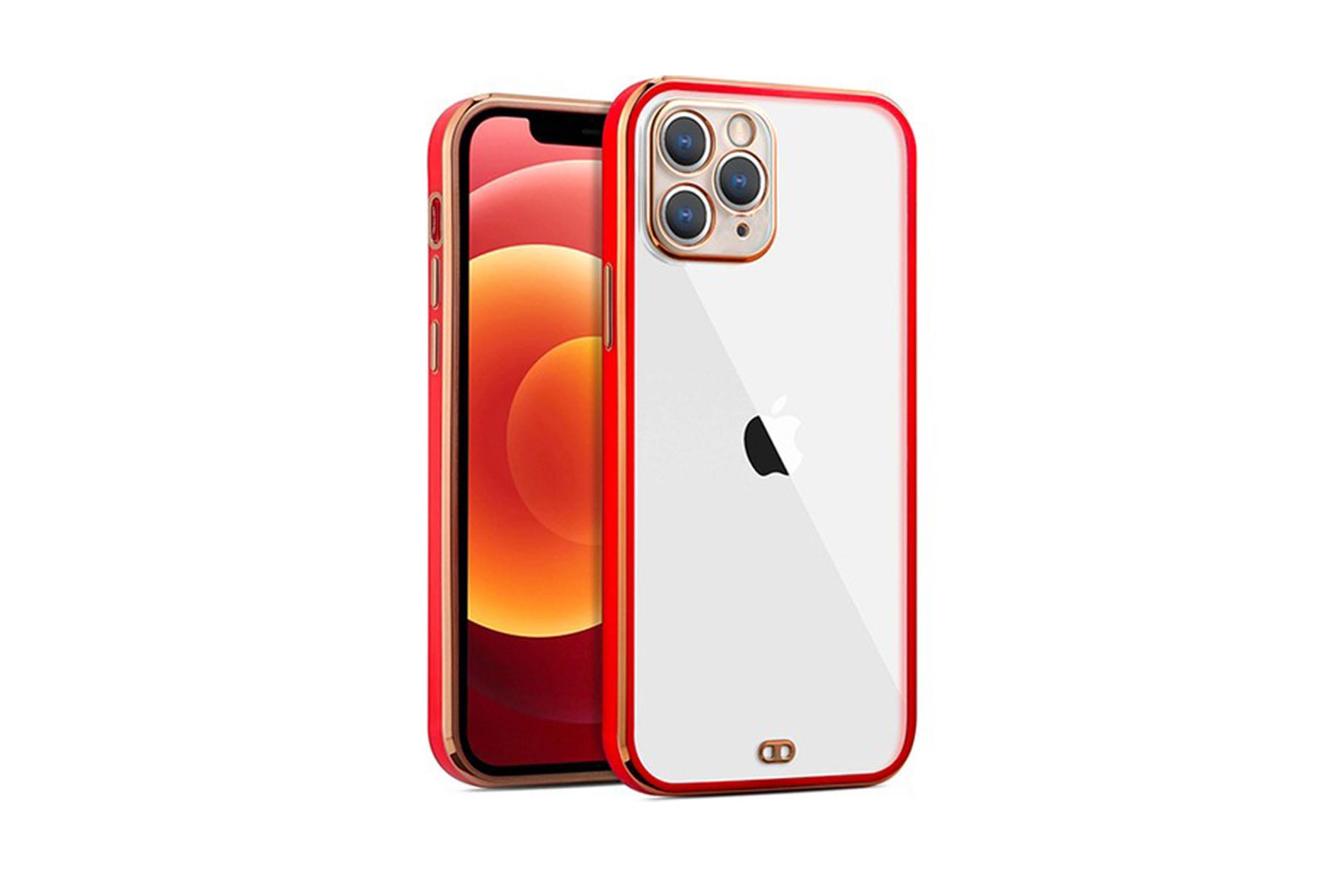 LAZER KENARLI ŞEFFAF iPHONE 13 PRO KILIF