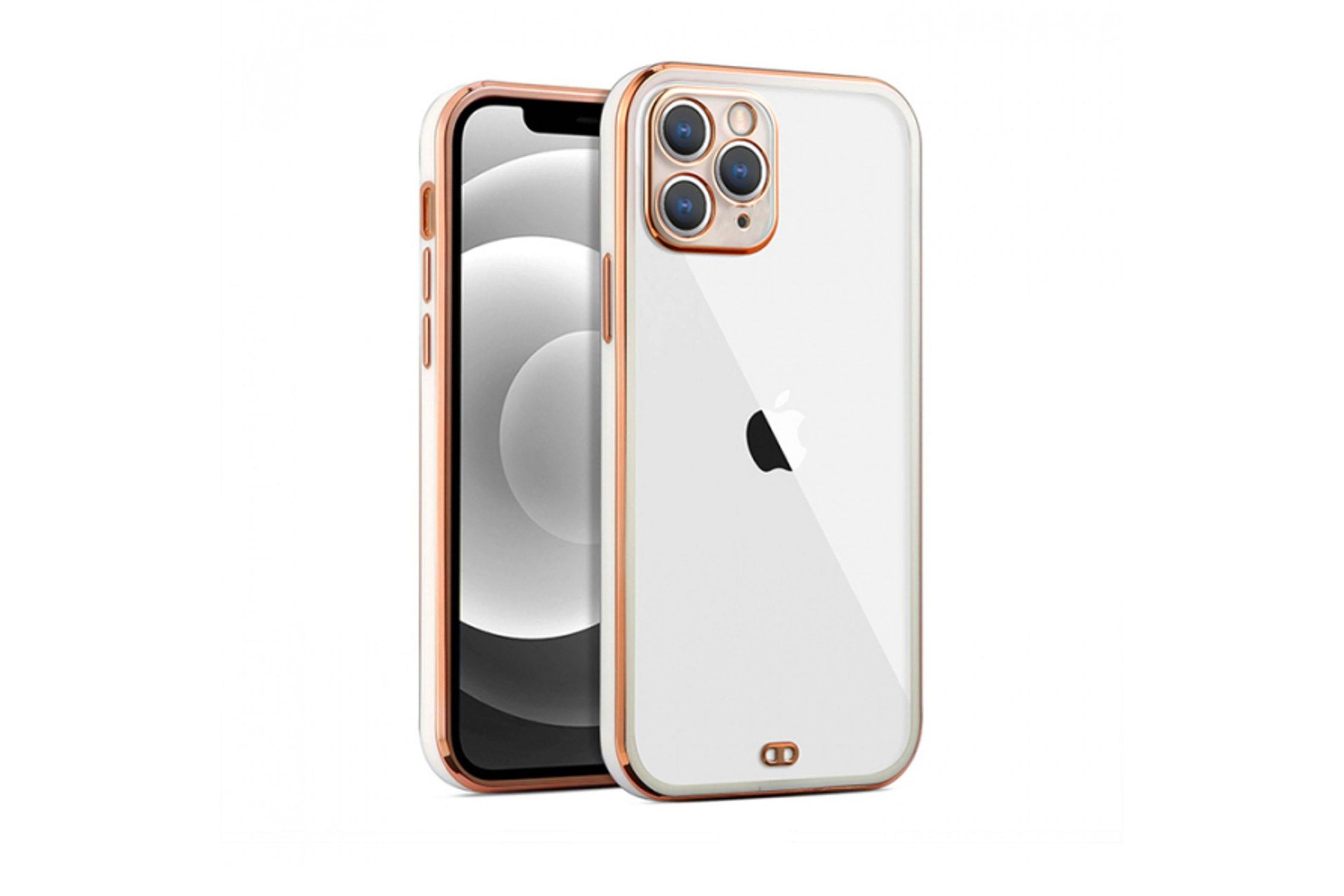 LAZER KENARLI ŞEFFAF iPHONE 13 PRO KILIF