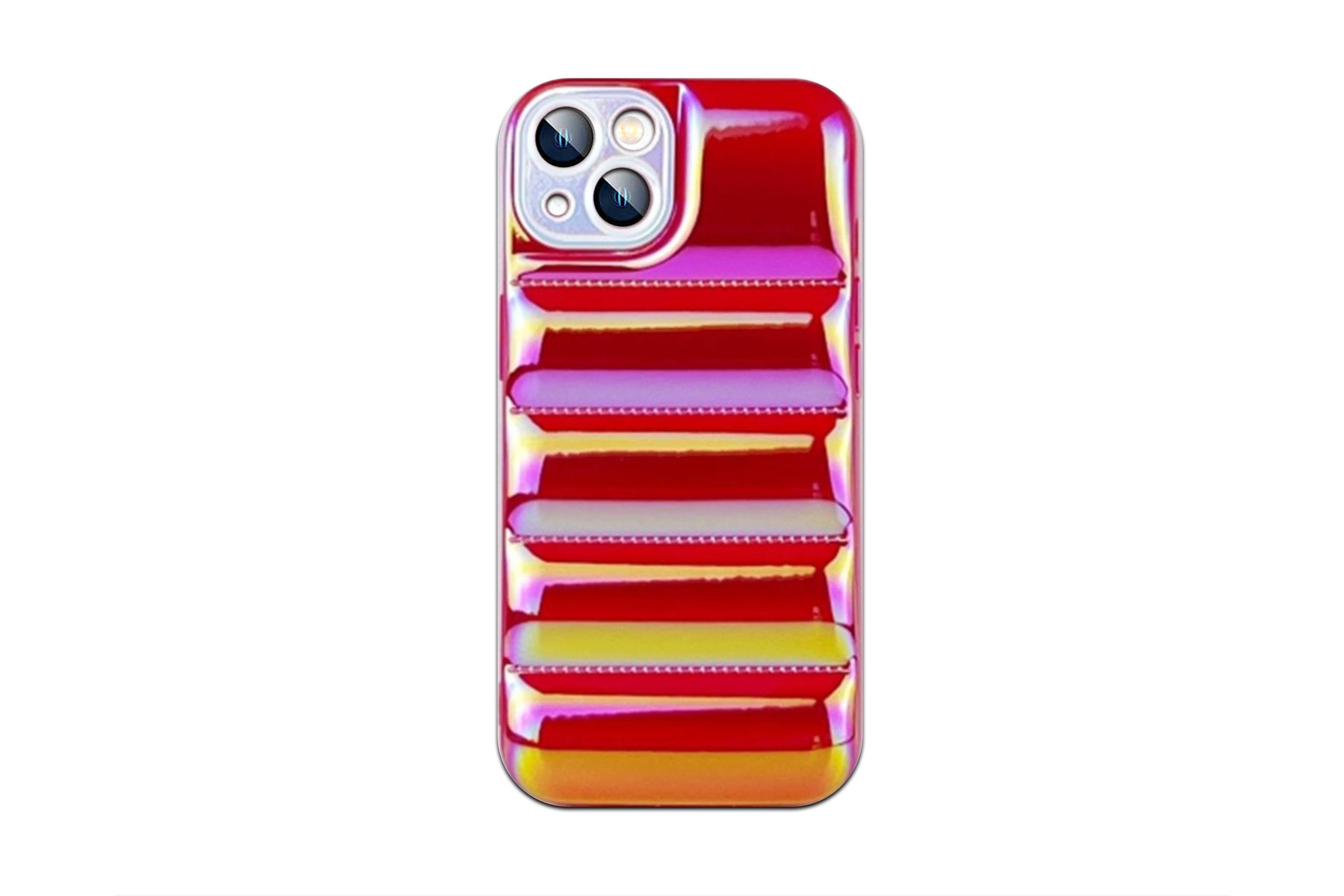 PARLAK PUF SİLİKON iPHONE 13 KILIF
