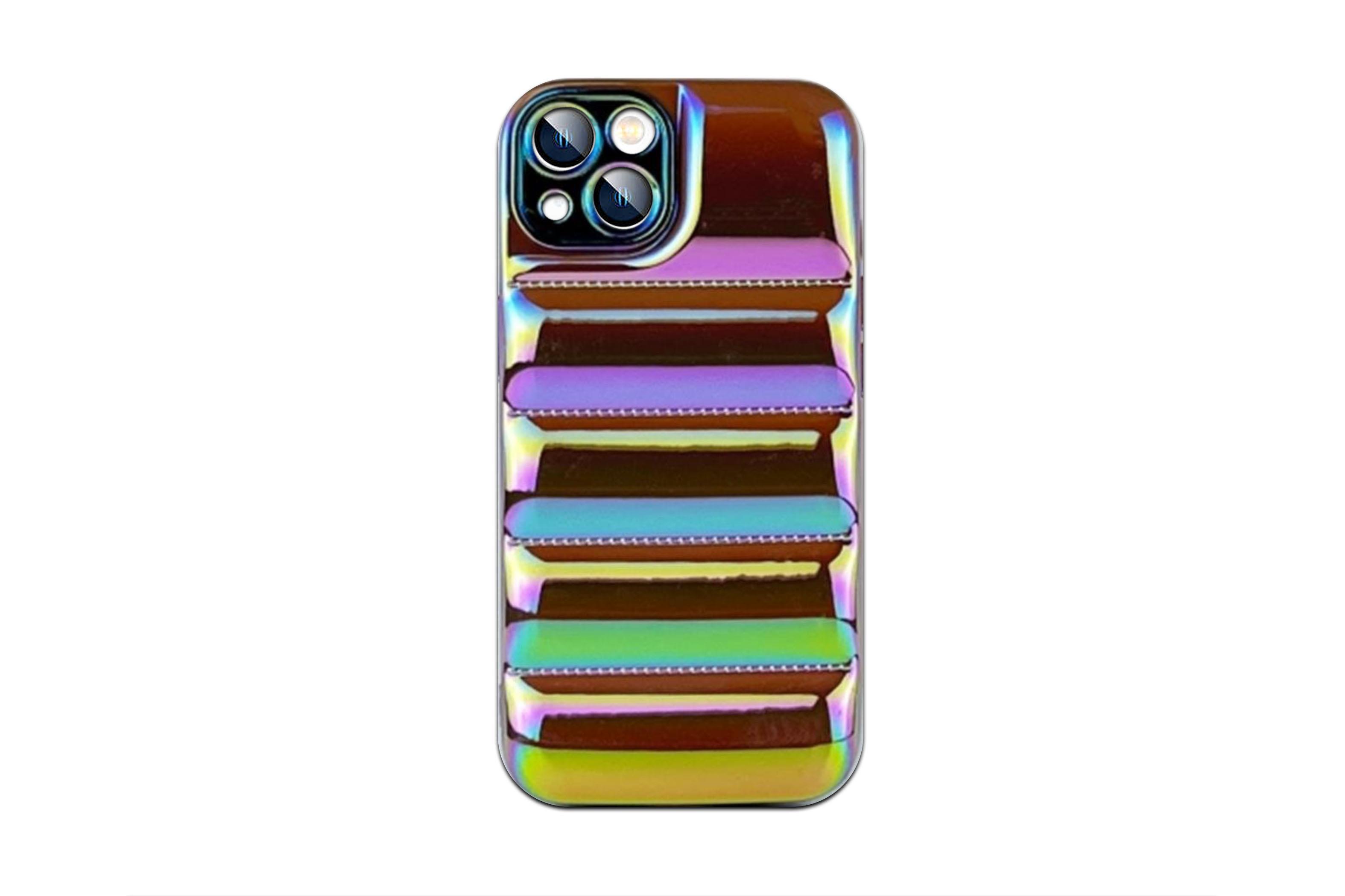 PARLAK PUF SİLİKON iPHONE 13 KILIF