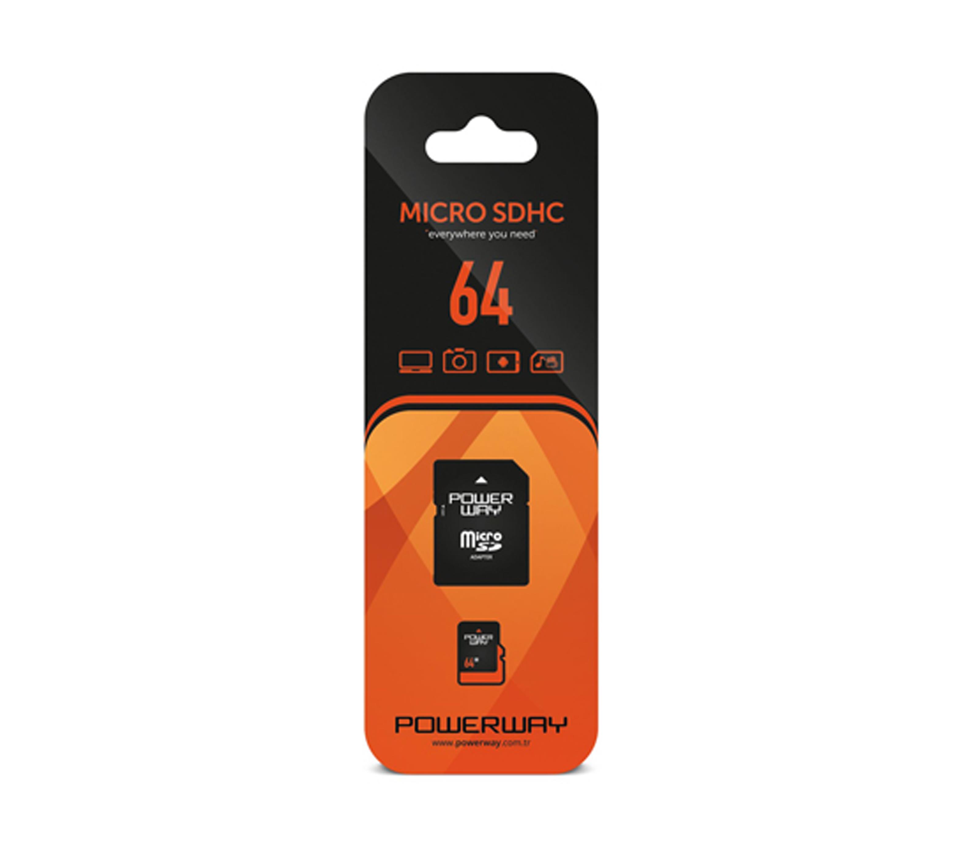 POWERWAY 64 GB MICRO SDHC