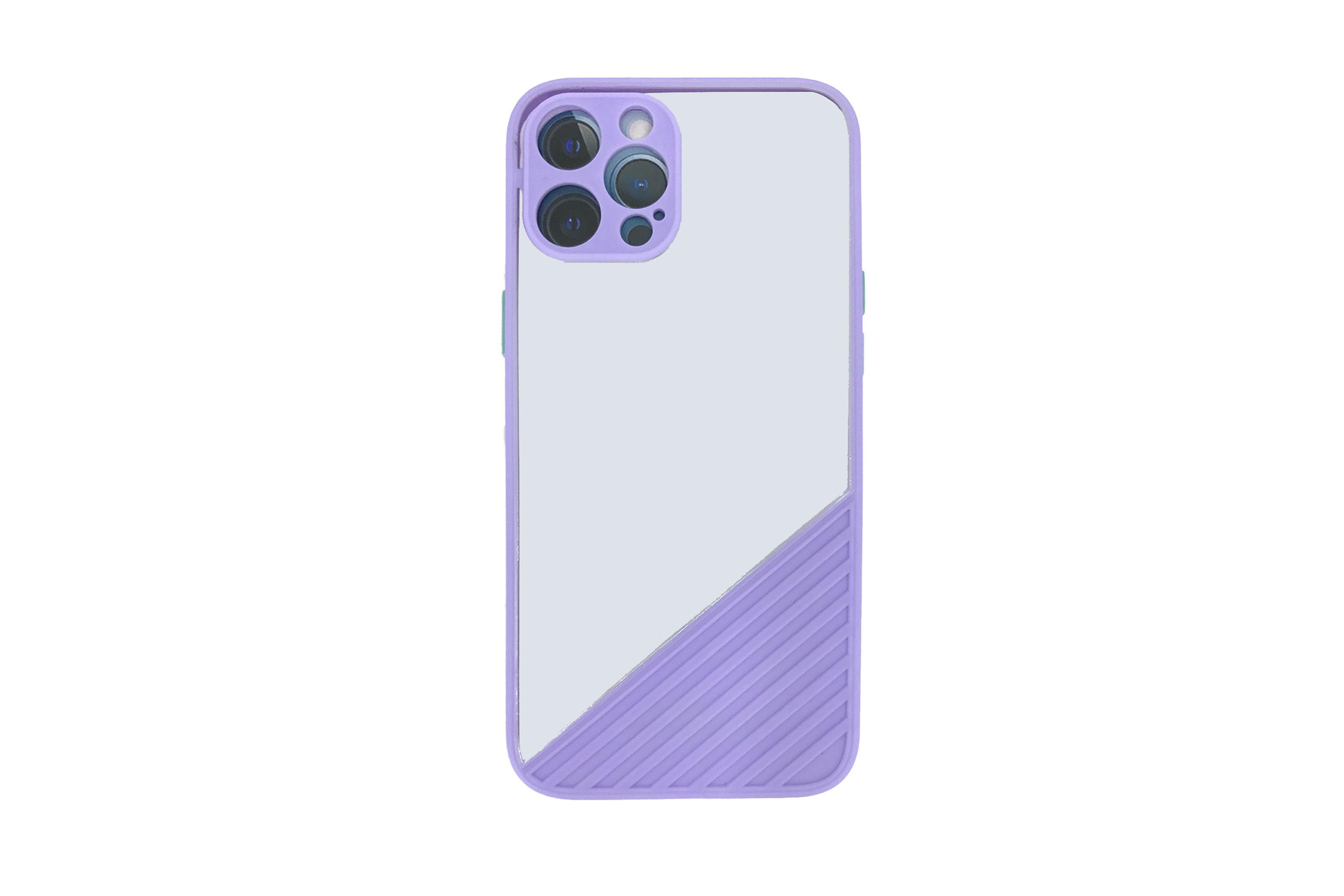 PUSLU ŞEFFAF ÇİZGİLİ iPHONE 12 PRO MAX KILIF